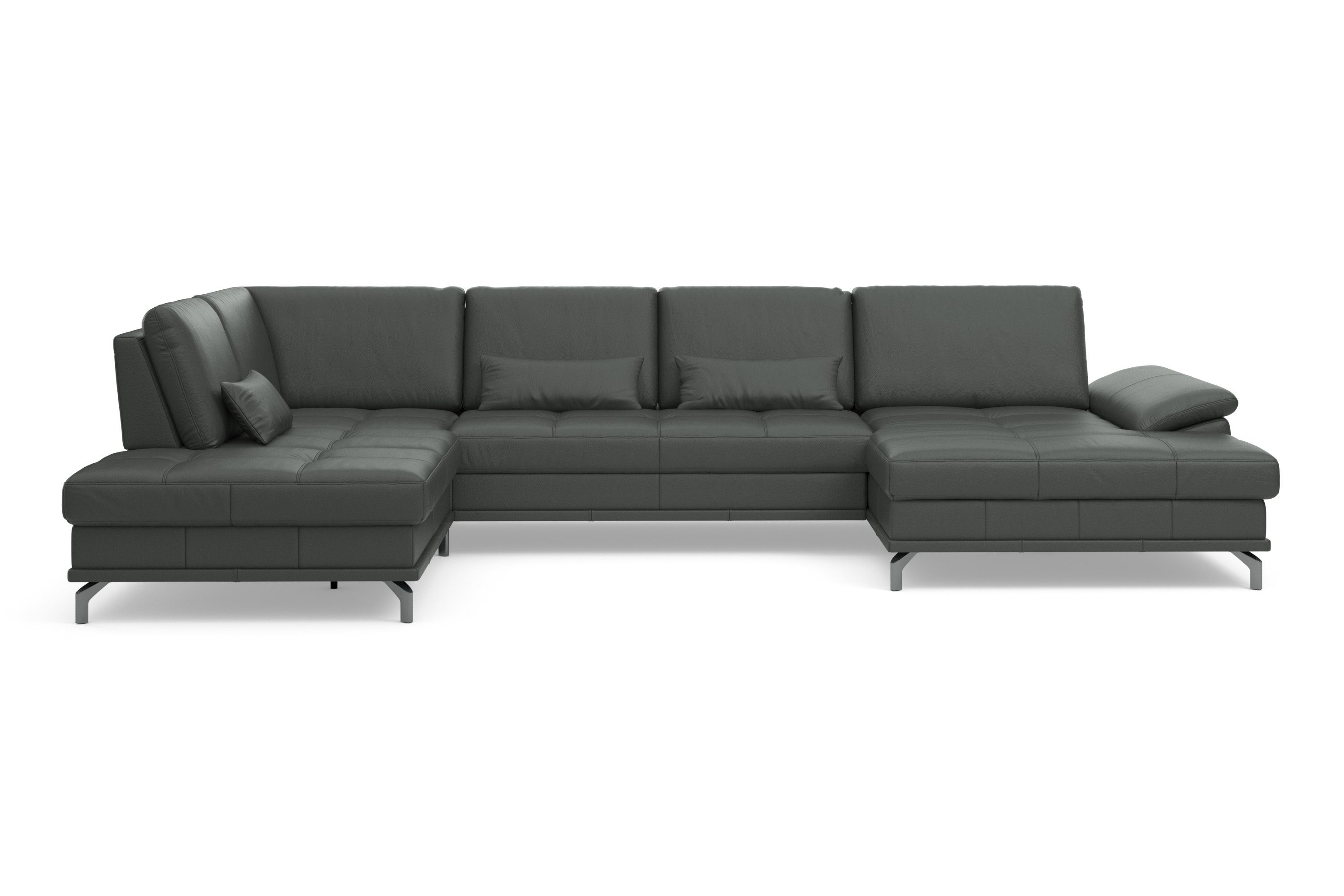 Places of Style Wohnlandschaft "Costello U-Form, mit Sitztiefenverstellung, günstig online kaufen