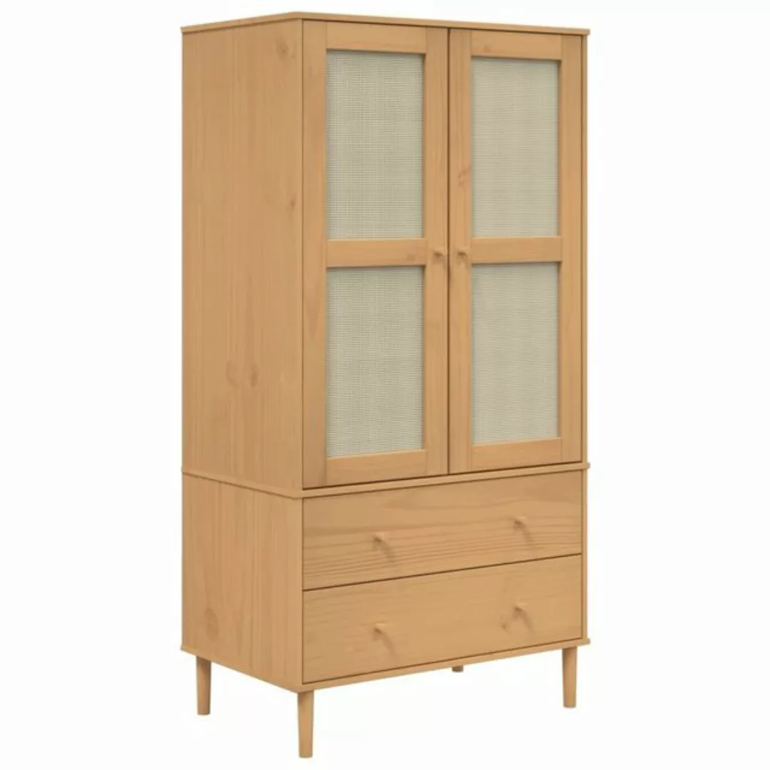 vidaXL Kleiderschrank Kleiderschrank SENJA Rattan-Optik Braun 90x55x175cm K günstig online kaufen