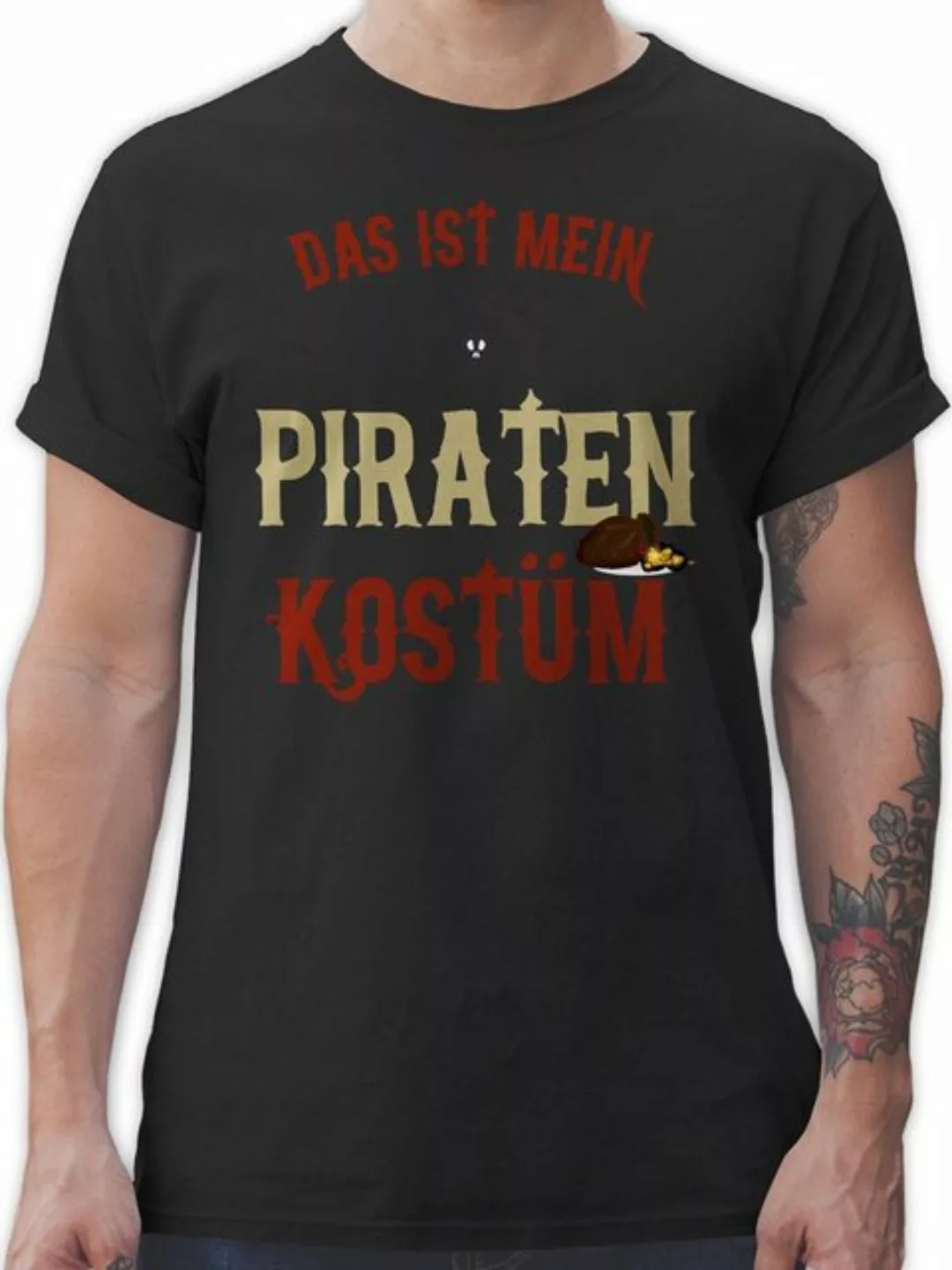 Shirtracer T-Shirt Das ist mein Piraten Kostüm - Pirat verkleidet Piratenko günstig online kaufen