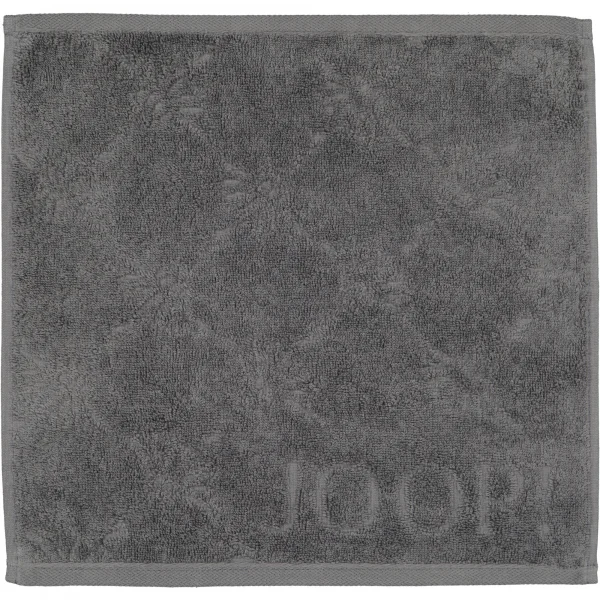 JOOP Uni Cornflower 1670 - Farbe: anthrazit - 774 - Seiflappen 30x30 cm günstig online kaufen