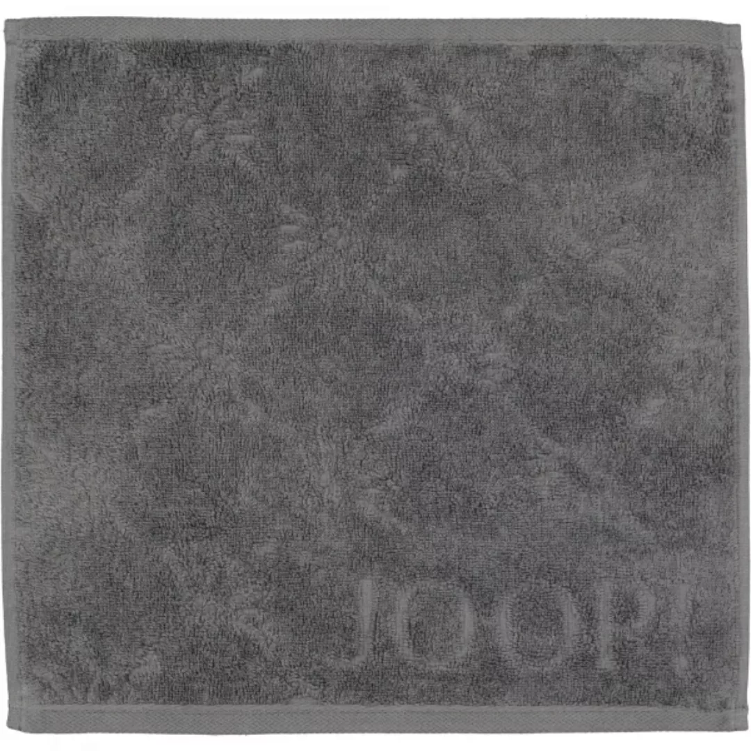 JOOP Uni Cornflower 1670 - Farbe: anthrazit - 774 - Seiflappen 30x30 cm günstig online kaufen