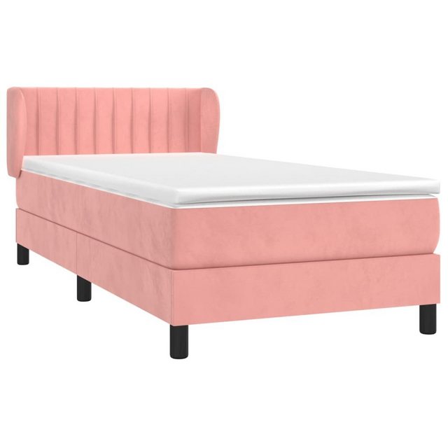 vidaXL Bett Boxspringbett mit Matratze Rosa 80x200 cm Samt günstig online kaufen