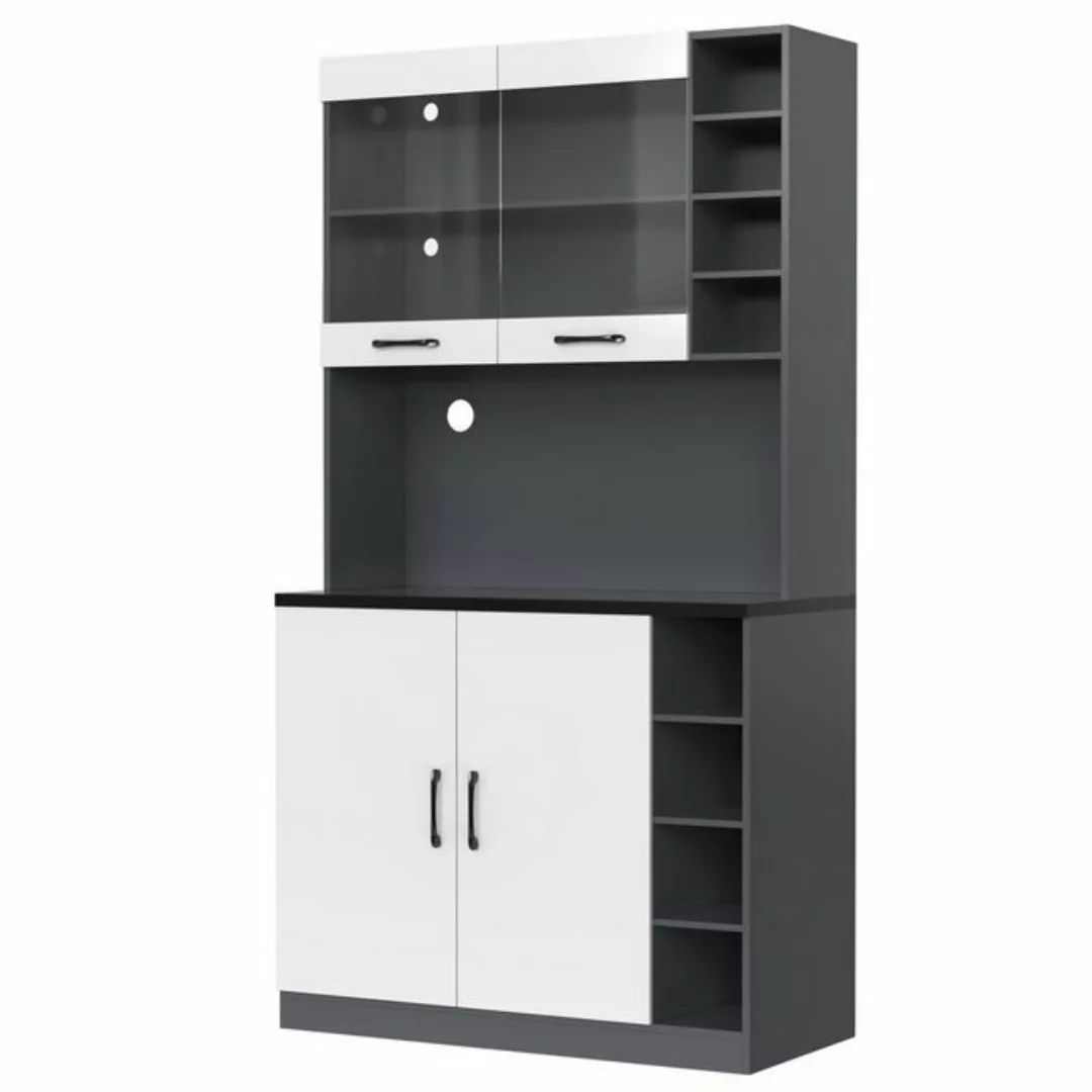 DOPWii Küchenbuffet 100x47x187cm,Küchenschrank,Höhenverstellbare seitliche günstig online kaufen