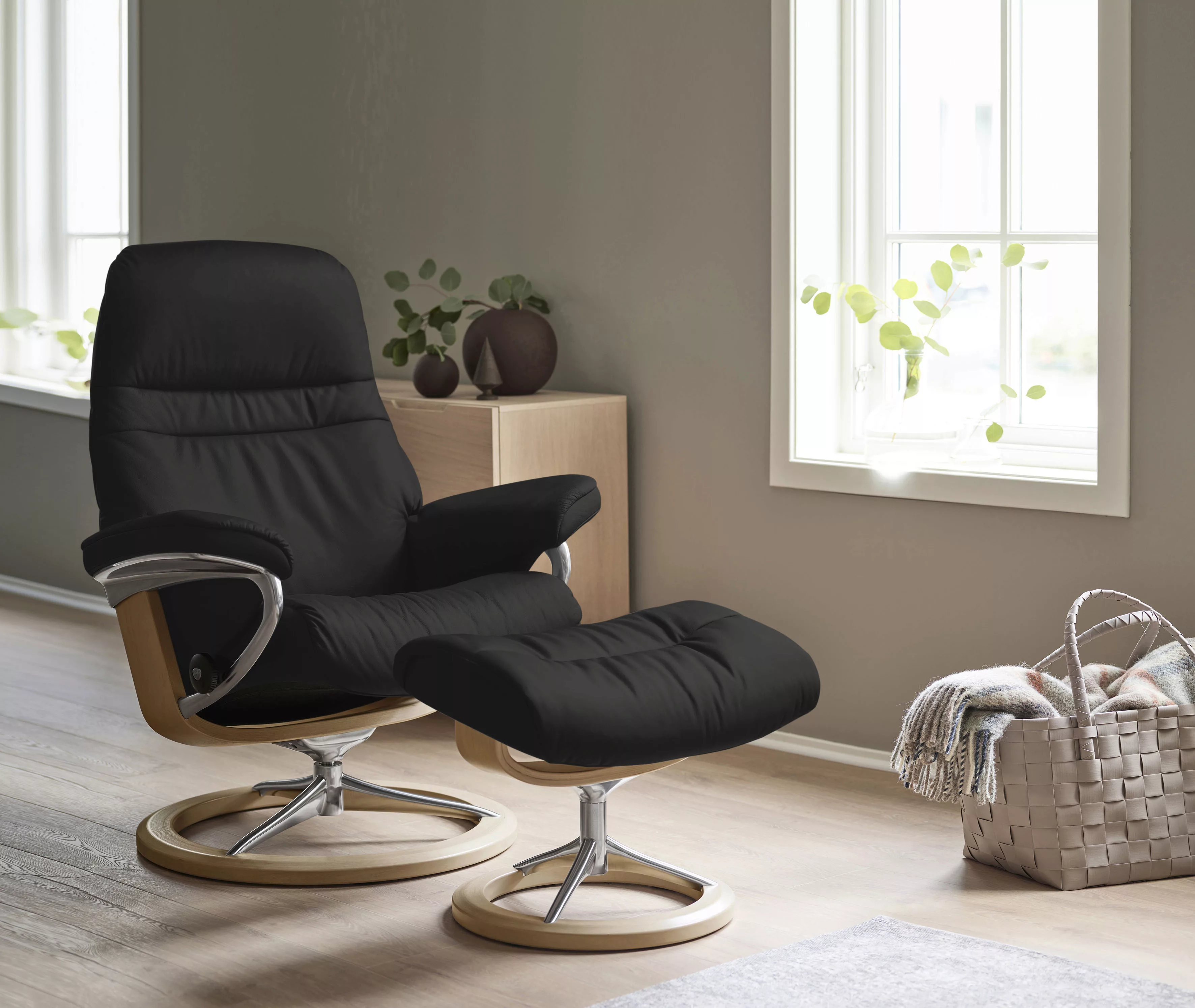 Stressless® Relaxsessel »Sunrise«, mit Signature Base, Größe L, Gestell Eic günstig online kaufen