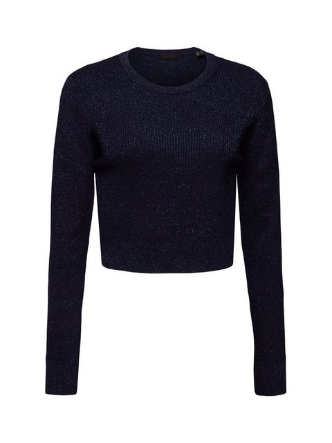 Esprit Rundhalspullover Metallic-Pullover mit Twistdetail am Rücken günstig online kaufen