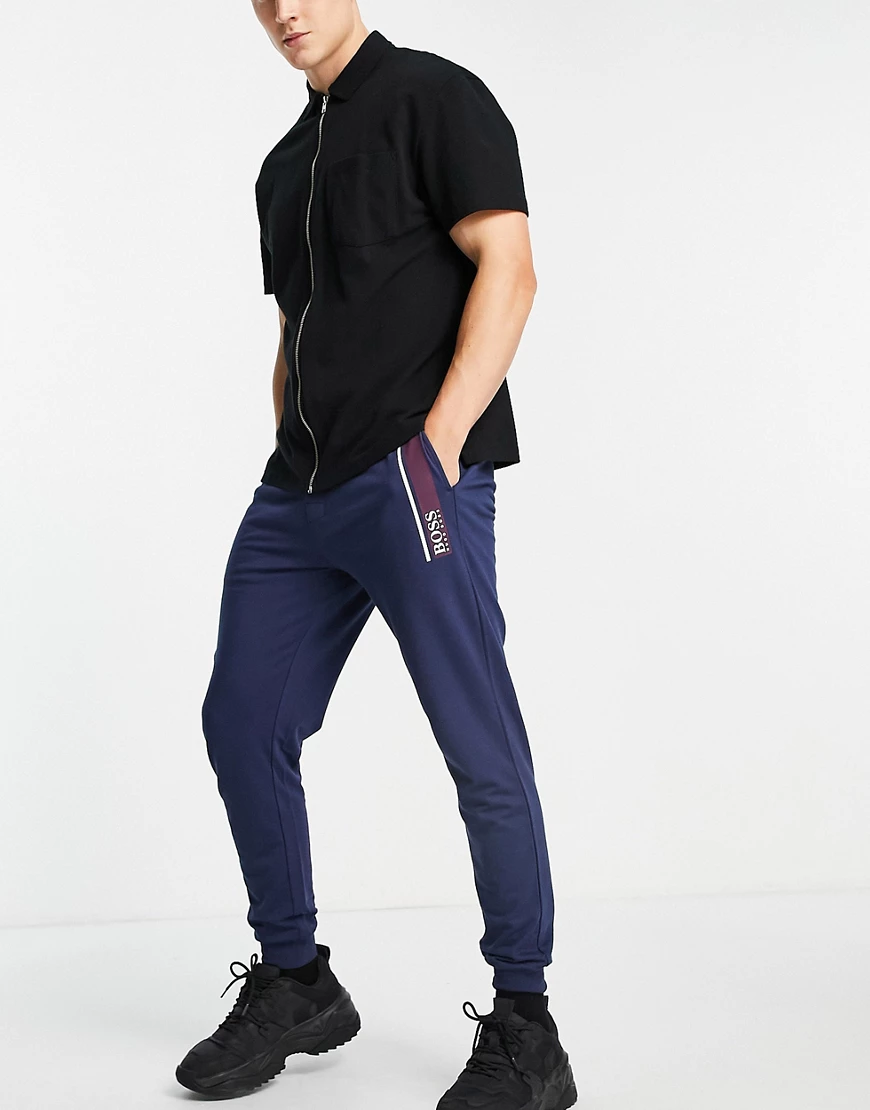 BOSS – Bodywear – Authentic-Jogginghose in Marineblau günstig online kaufen