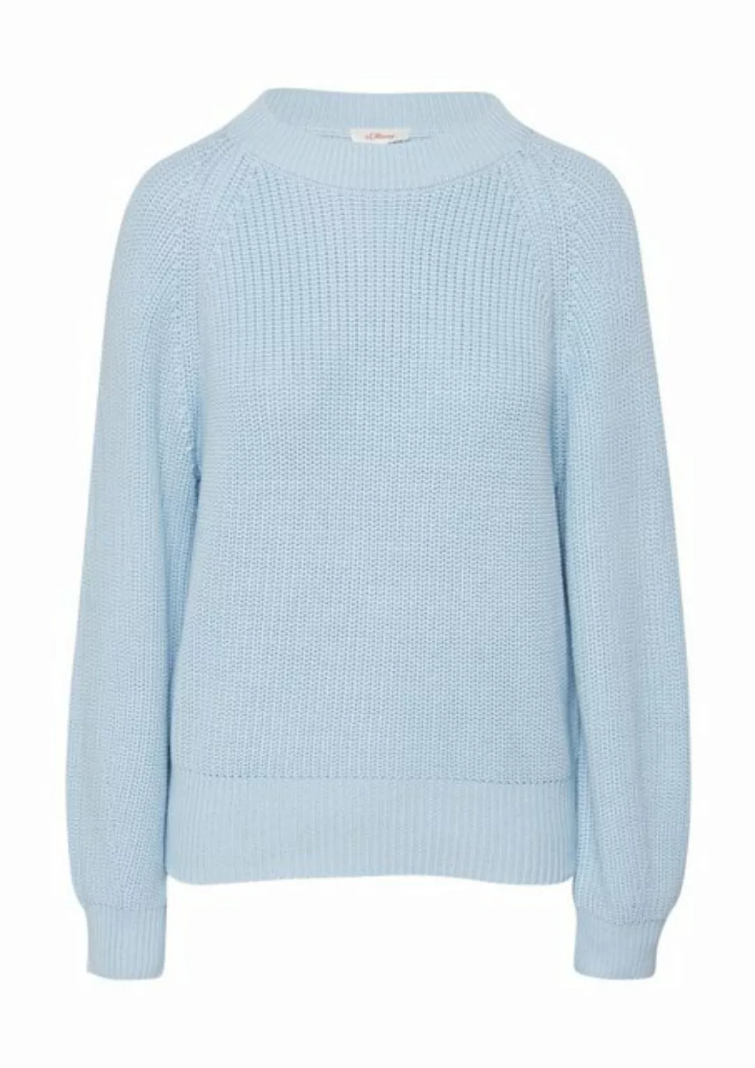 s.Oliver Strickpullover Strickpullover mit Raglan-Ärmeln und Rippbündchen günstig online kaufen