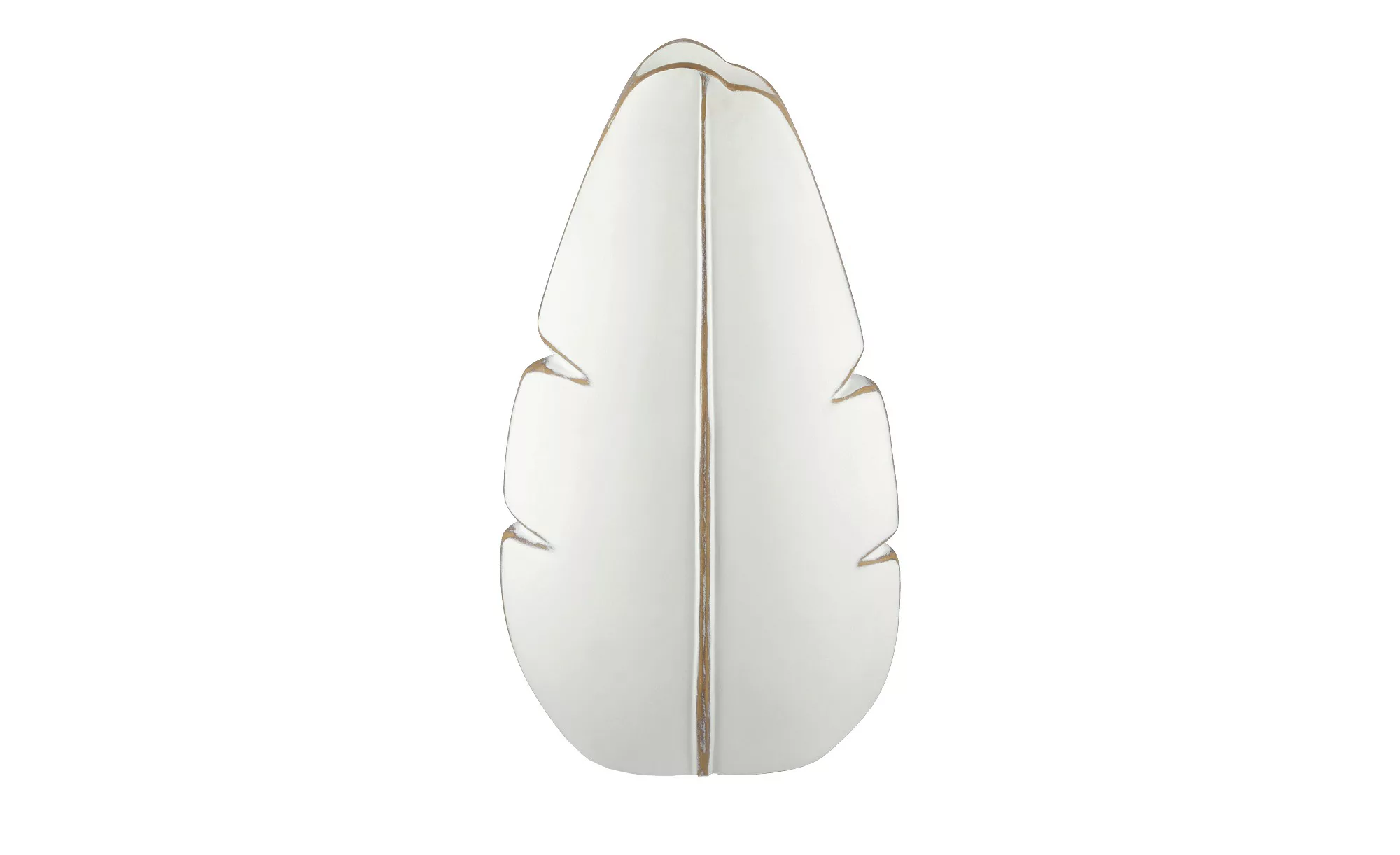 Vase - weiß - Polyresin (Kunstharz) - 19,5 cm - 37 cm - 7 cm - Sconto günstig online kaufen