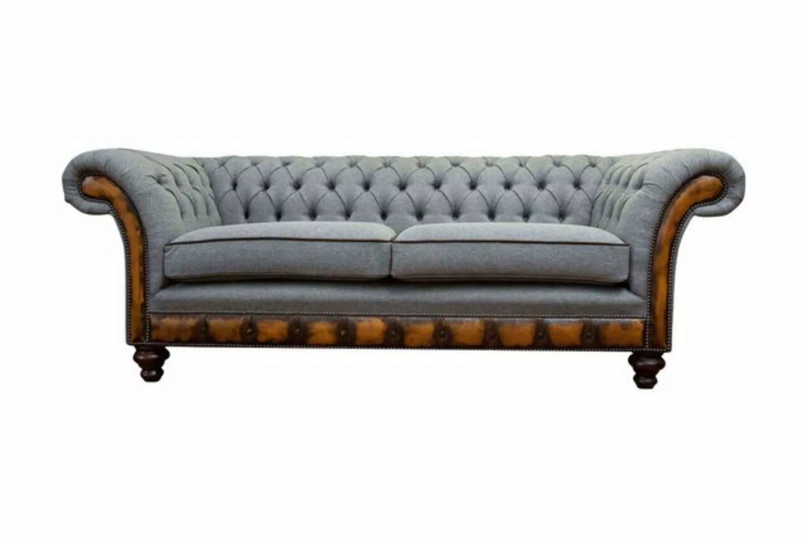JVmoebel Sofa Luxus Dreisitzer Moderne Couch Möbel Grau Sofas Stoff Textil günstig online kaufen