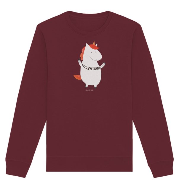 Mr. & Mrs. Panda Longpullover Größe M Einhorn Dankeschön - Burgundy - Gesch günstig online kaufen