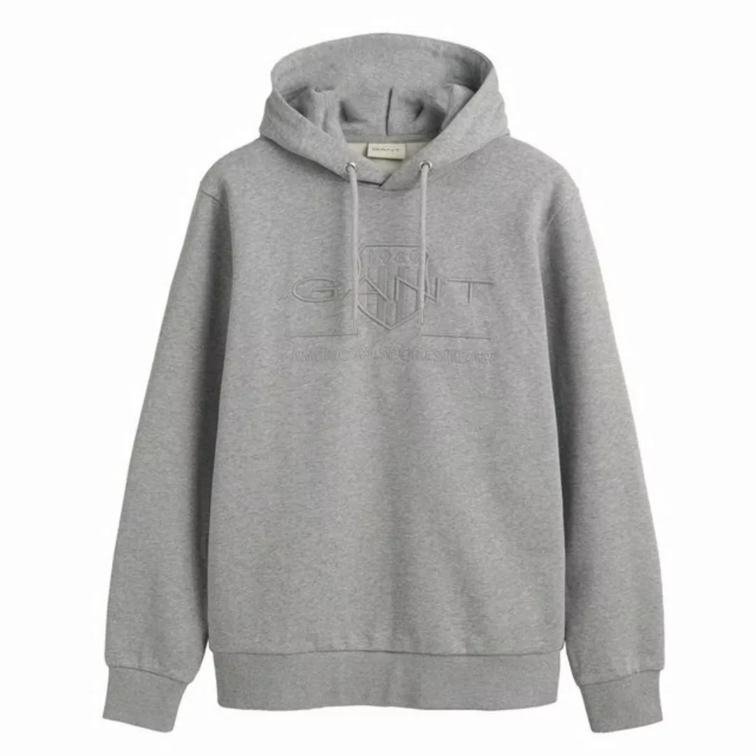 Gant Sweatshirt Herren Hoodie - REGULAR TONAL SHIELD HOODIE günstig online kaufen