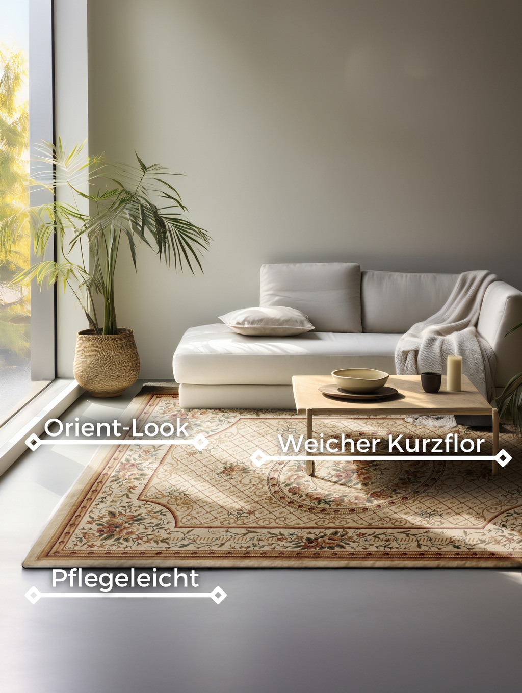 NORTHRUGS Teppich »Adraskan«, rechteckig, 8 mm Höhe, Orient Optik, Läufer, günstig online kaufen