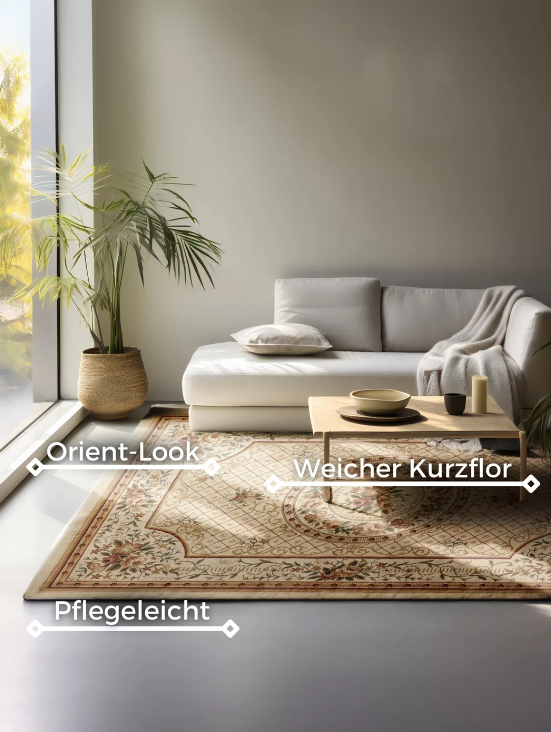 NORTHRUGS Teppich »Adraskan«, rechteckig, 8 mm Höhe, Orient Optik, Läufer, günstig online kaufen