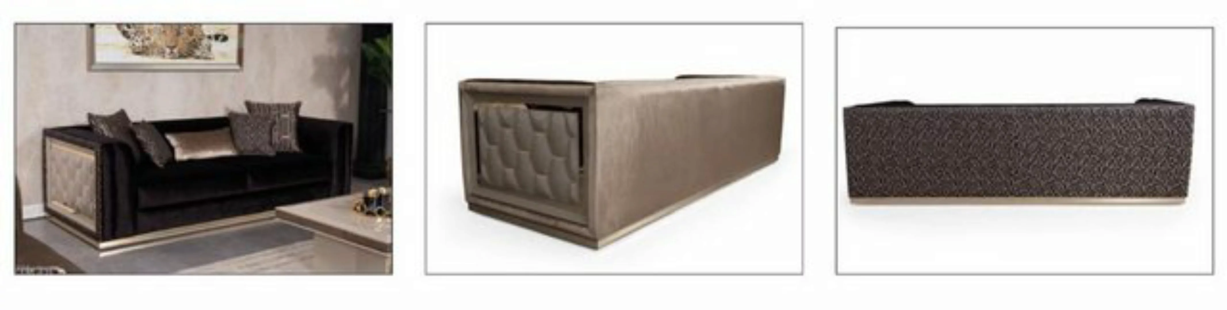 JVmoebel Sofa, Sofa 3 Sitzer Couch Holz möbel Sofas Couch italienischer Sti günstig online kaufen