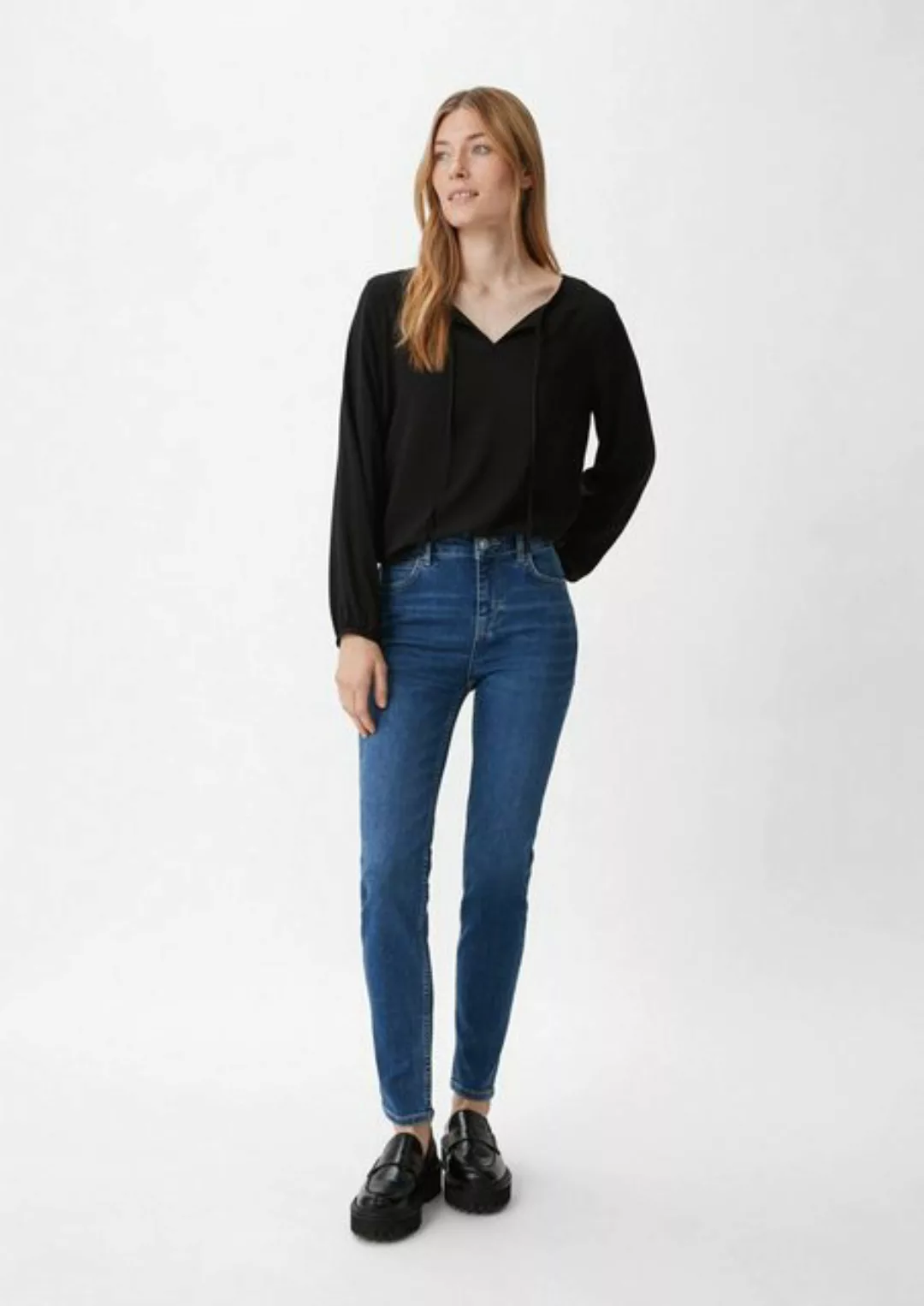 comma casual identity 5-Pocket-Jeans Skinny: Jeans mit Waschung Waschung, L günstig online kaufen