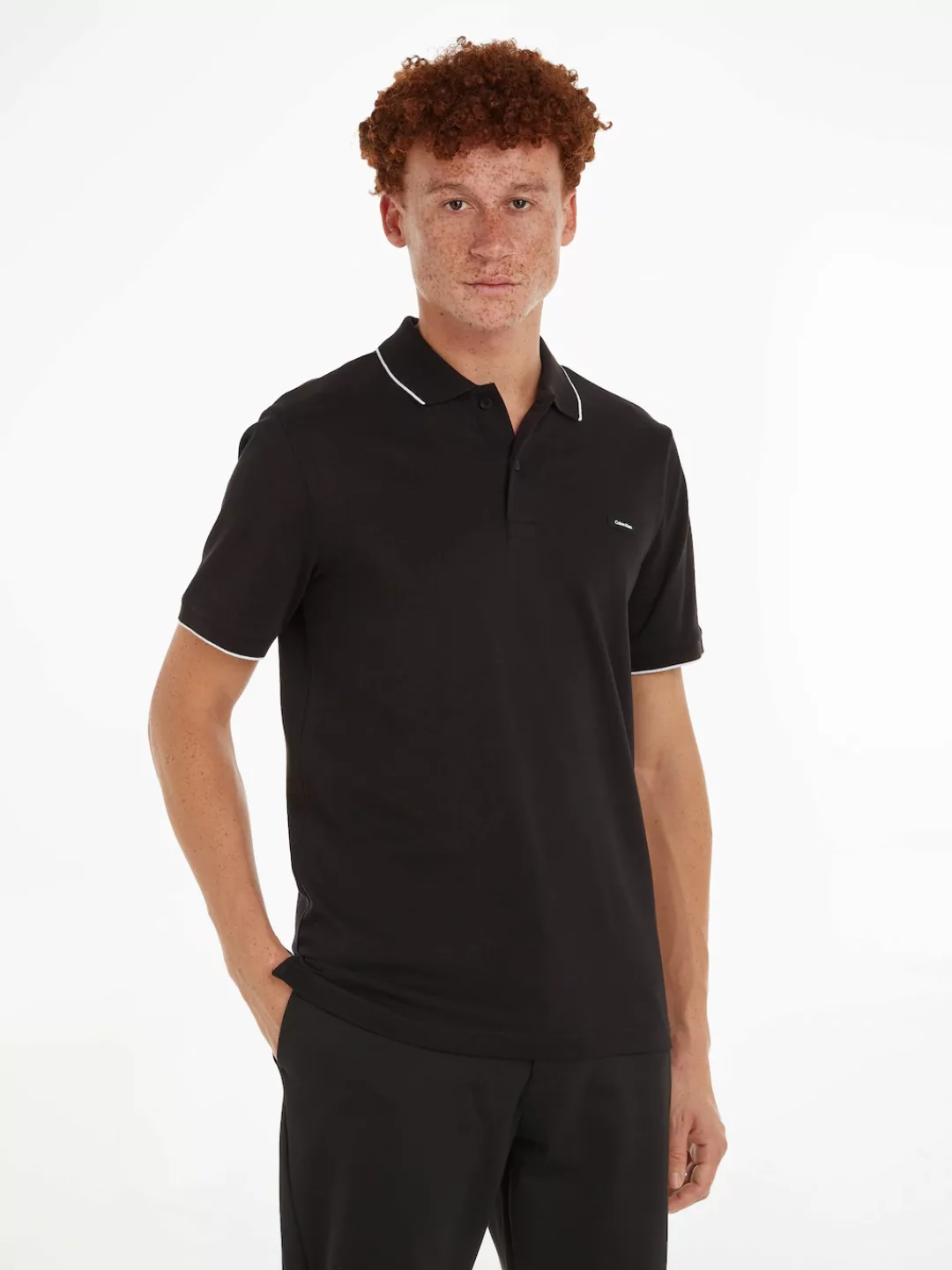 Calvin Klein Poloshirt STRETCH PIQUE TIPPING POLO günstig online kaufen