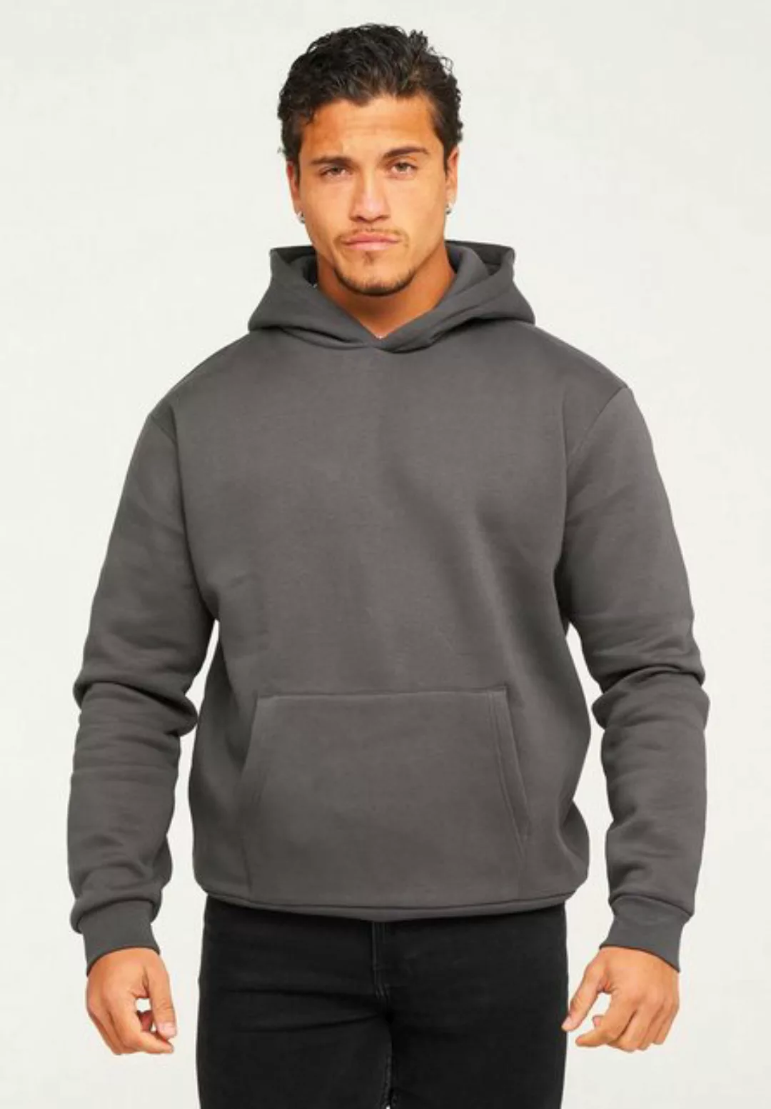 behype Hoodie BHHOBART Herren Basic Oversized Hoodie Raglan Kapuzenpullover günstig online kaufen