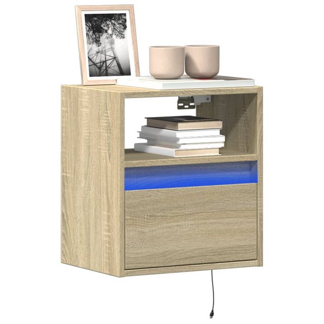 vidaXL Schrankmodule TV-Wandschrank mit LED-Beleuchtung Sonoma 41x31x45 cm günstig online kaufen