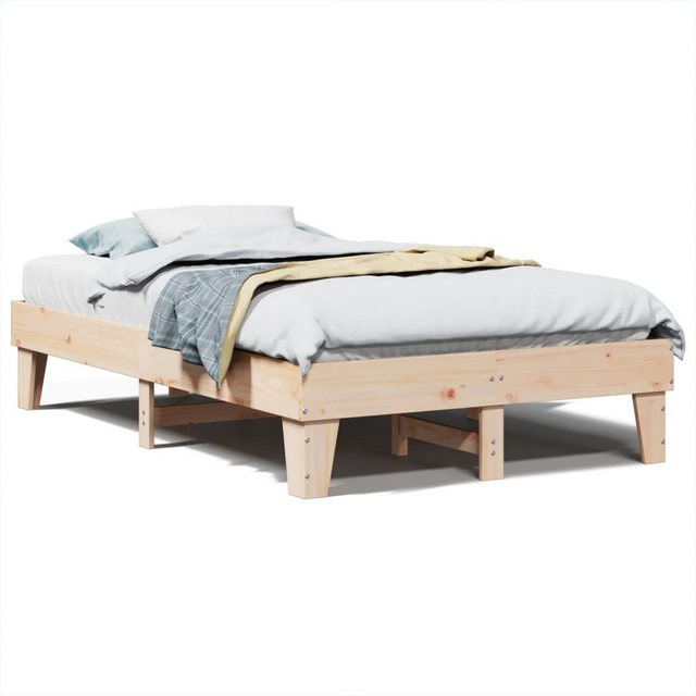 vidaXL Bett, Massivholzbett ohne Matratze 120x190 cm Kiefernholz günstig online kaufen