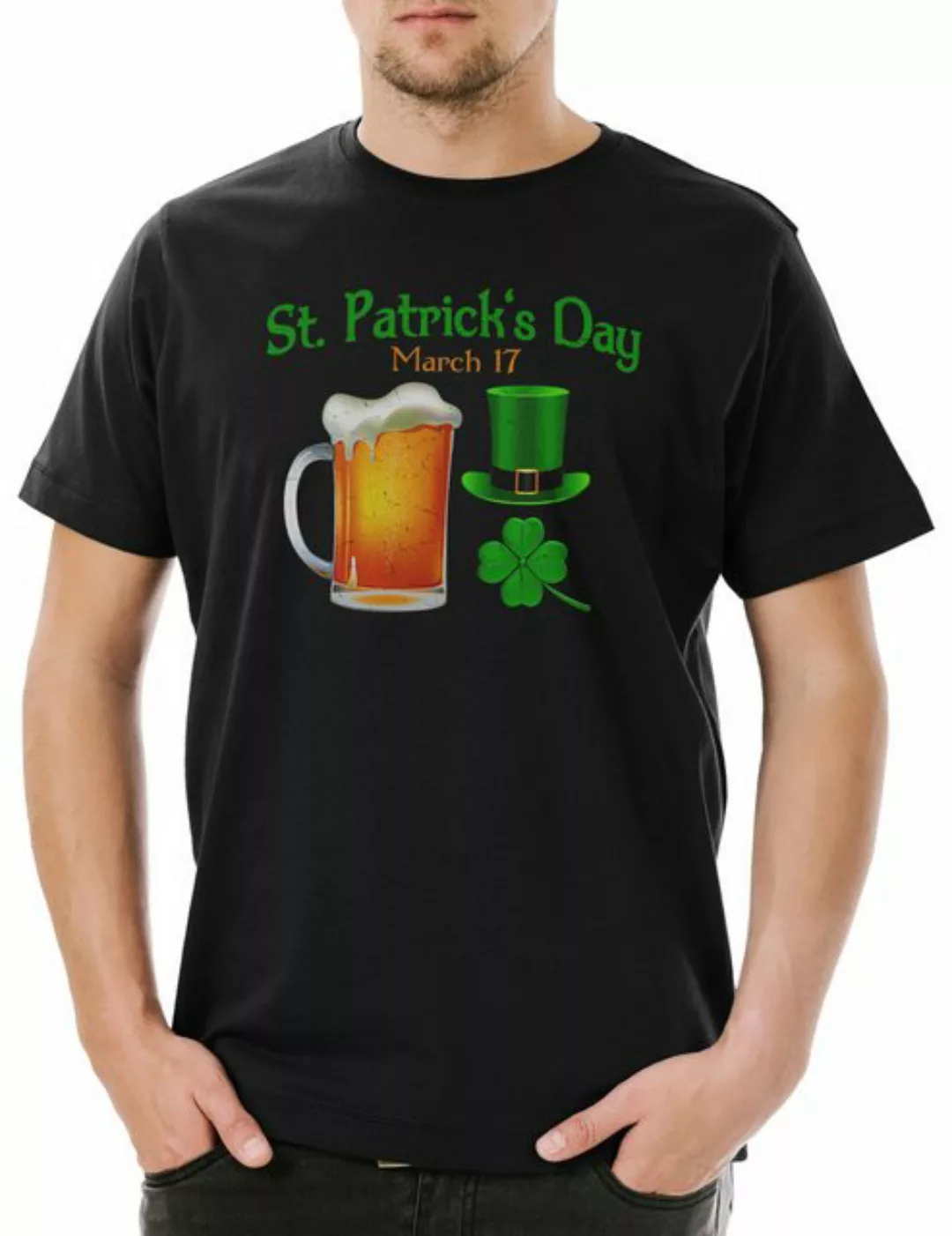 Urban Backwoods Print-Shirt St. Patrick's Day Herren T-Shirt Irland Ireland günstig online kaufen