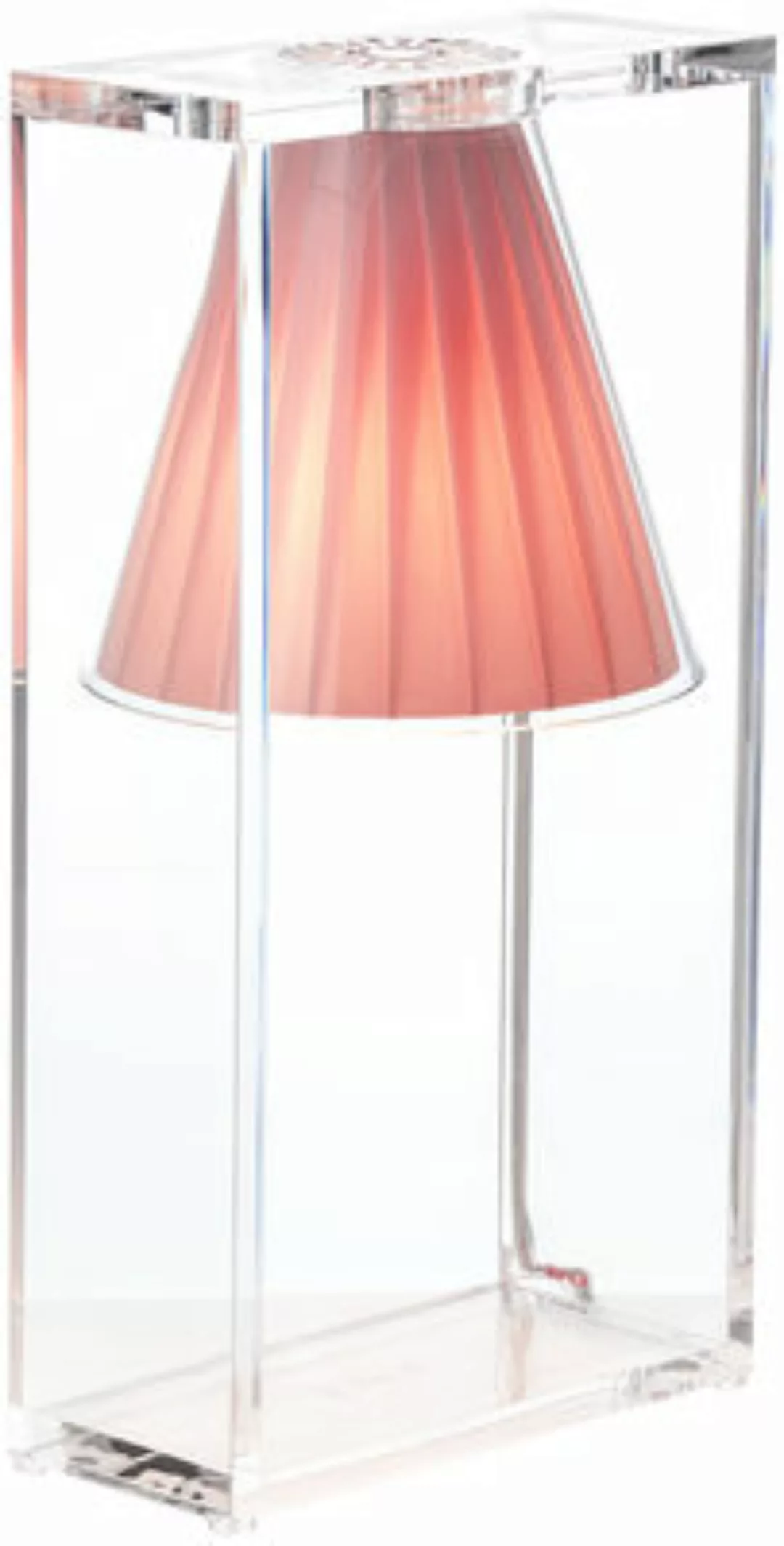 Kartell - Light-Air Tischleuchte mit Stoff - rosa/Stoff günstig online kaufen