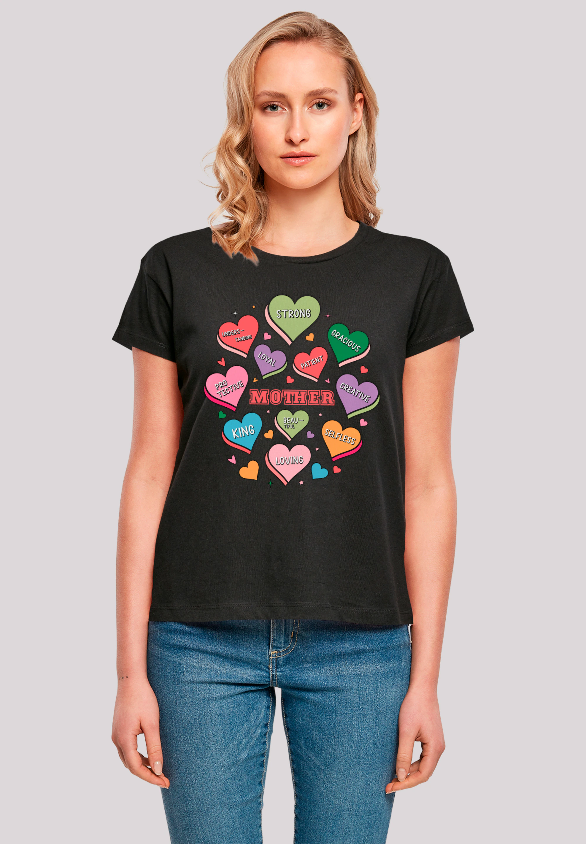 F4NT4STIC T-Shirt "Muttertag Mama Herzen", Premium Qualität günstig online kaufen
