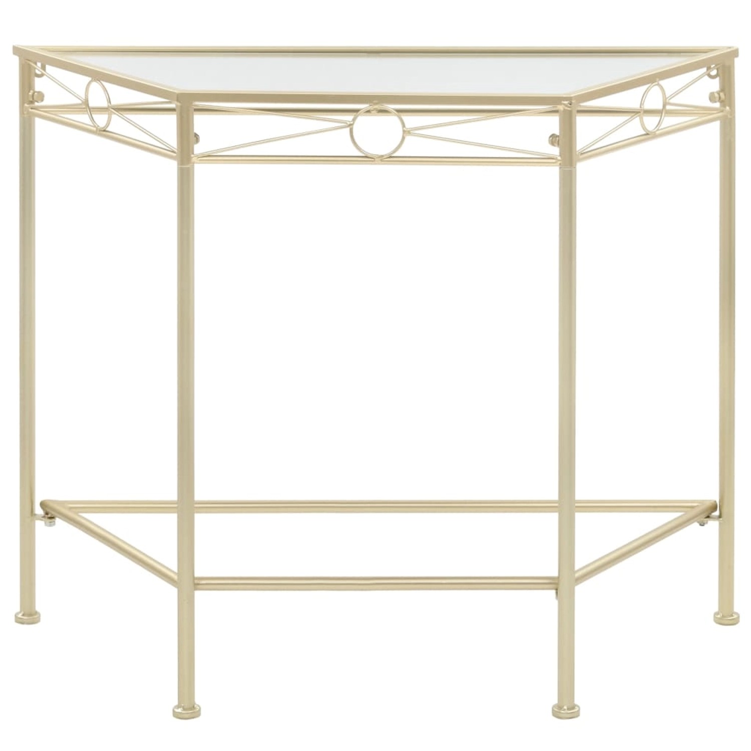 vidaXL Beistelltisch Vintage-Stil Metall 87x34x73 cm Gold günstig online kaufen