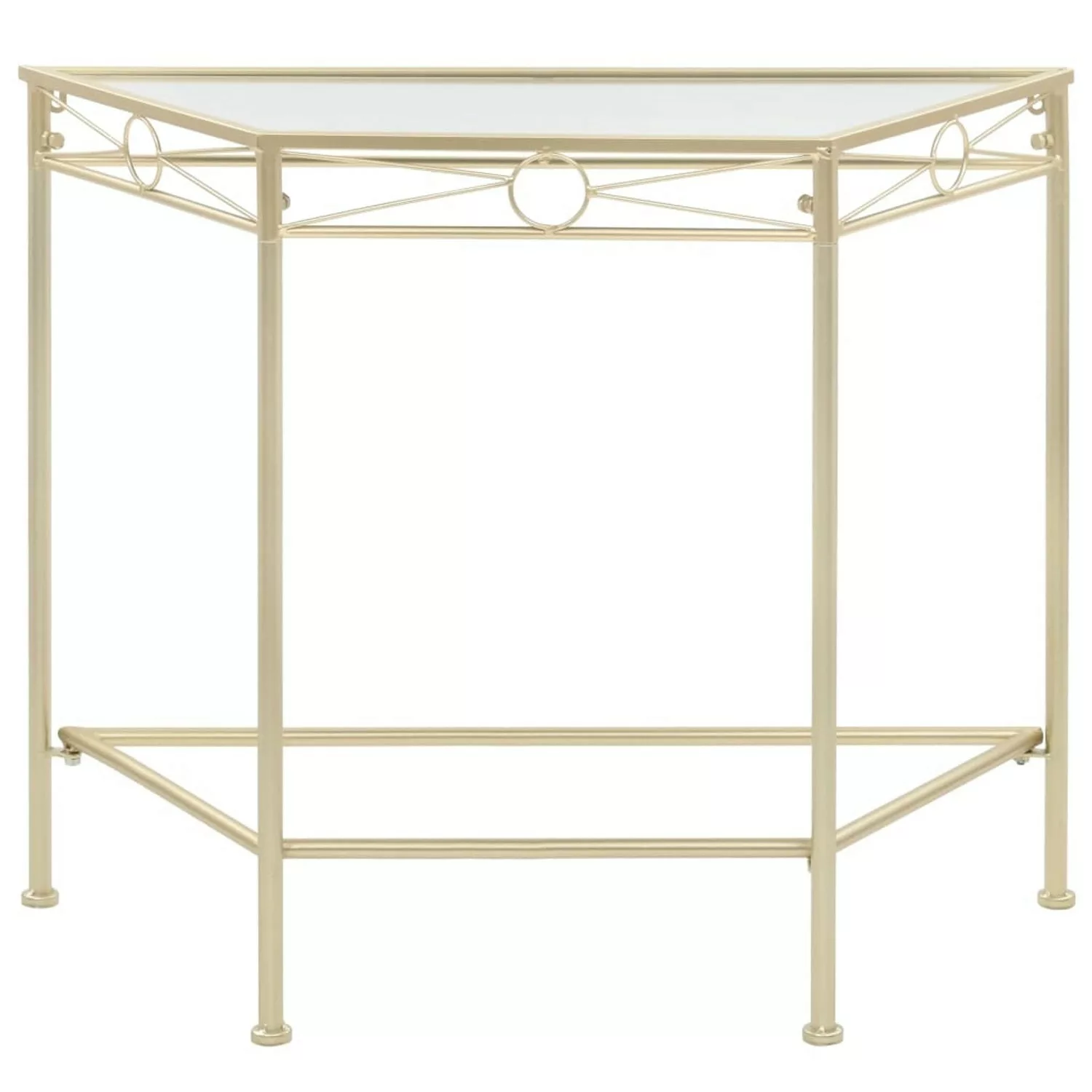 vidaXL Beistelltisch Vintage-Stil Metall 87x34x73 cm Gold günstig online kaufen