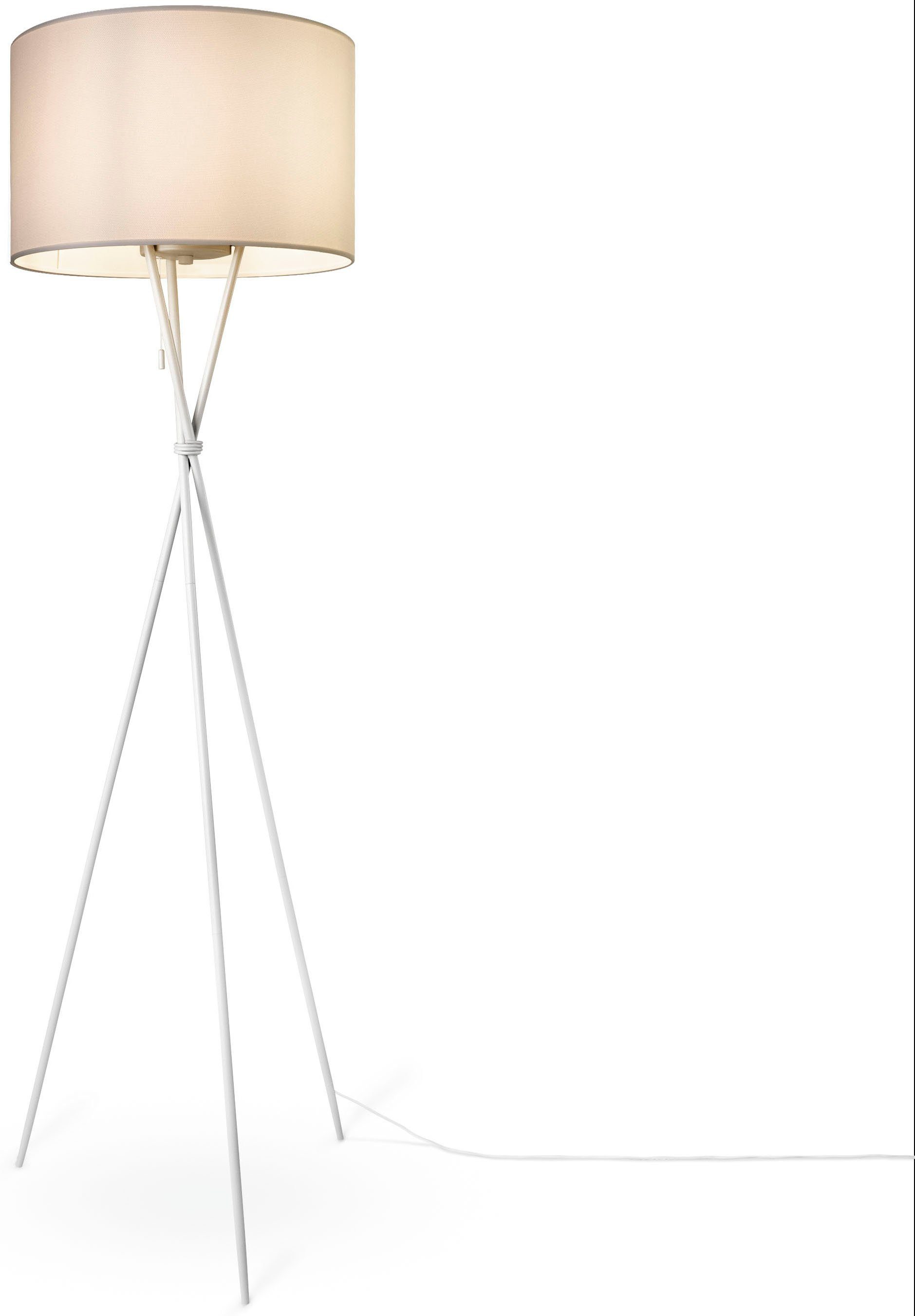Paco Home Stehlampe KATE CANVAS UNI günstig online kaufen