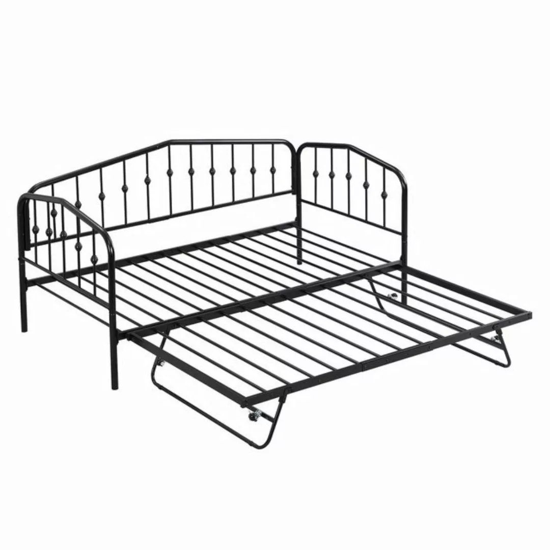 MODFU Metallbett Tagesbett, mit Ausziehbett. Zwei-in-Eins-Schlafsofa (90 (1 günstig online kaufen