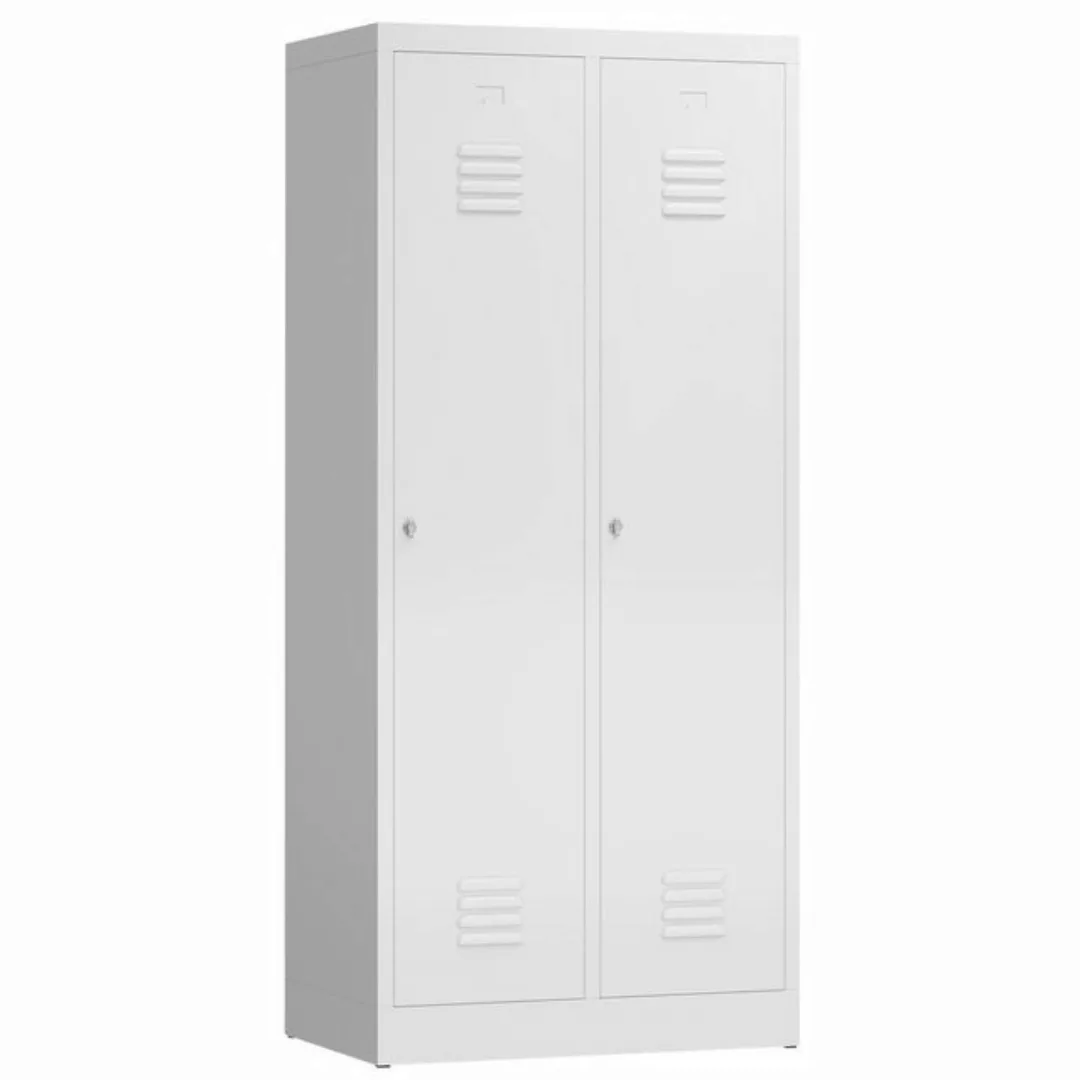 Steelboxx Spind ClassiX Garderobenschrank, 2 Abteile mit S/W-Trennung, 1800 günstig online kaufen