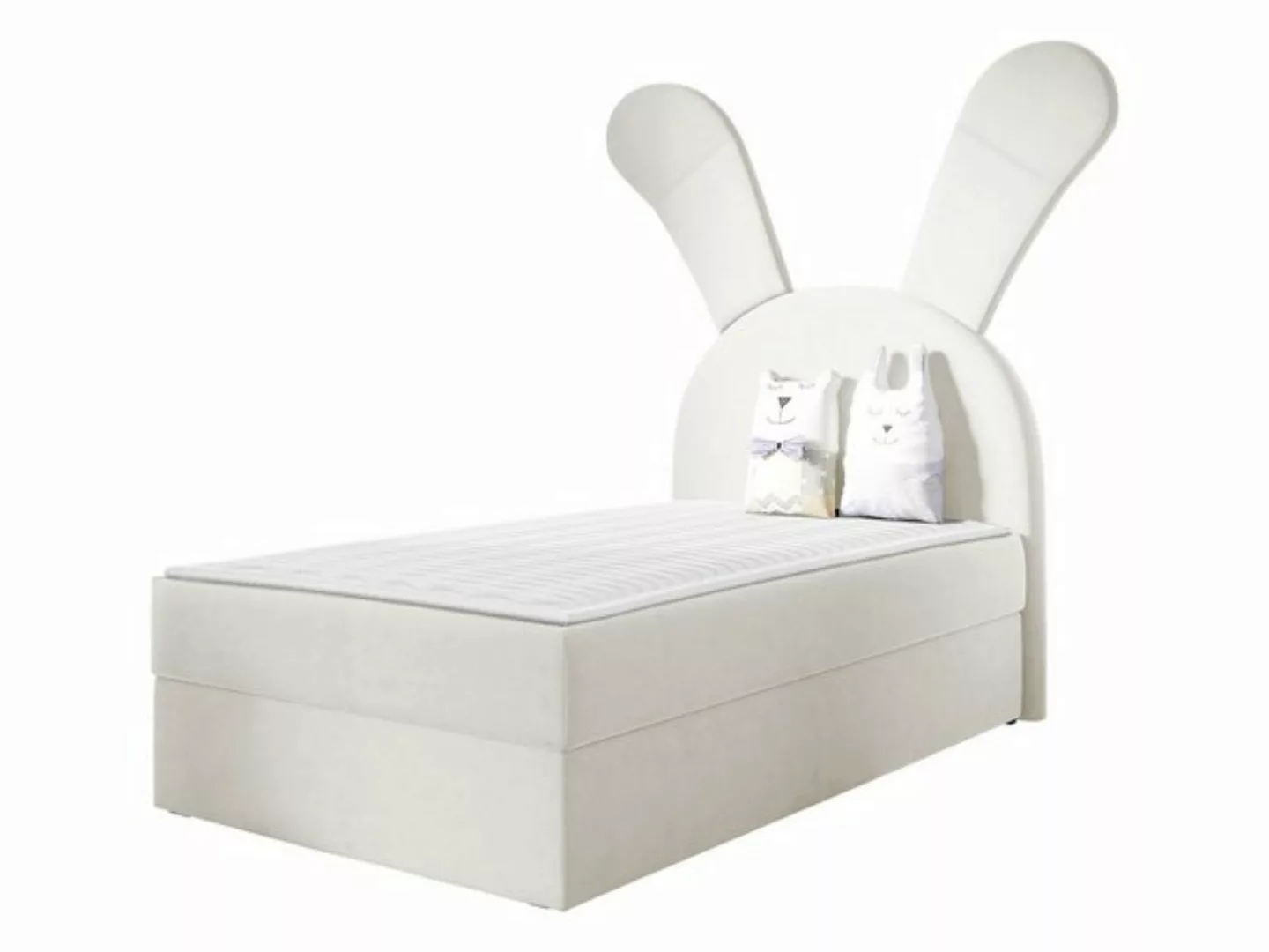 MIRJAN24 Boxspringbett Bunny Light (mit Bettkasten), Seitenwahl, Kopfteil G günstig online kaufen