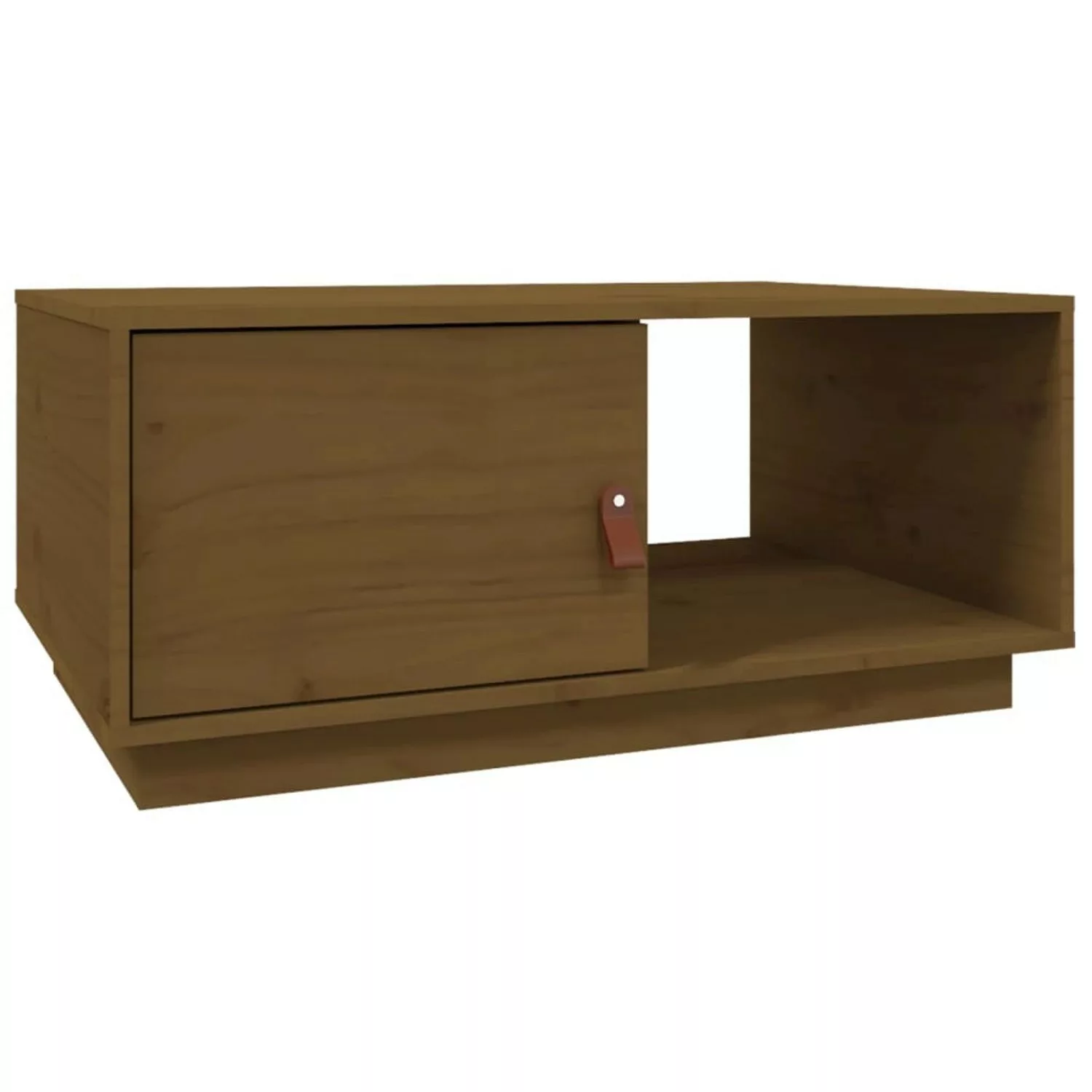 vidaXL Couchtisch Honigbraun 80x50x35,5 cm Massivholz Kiefer günstig online kaufen