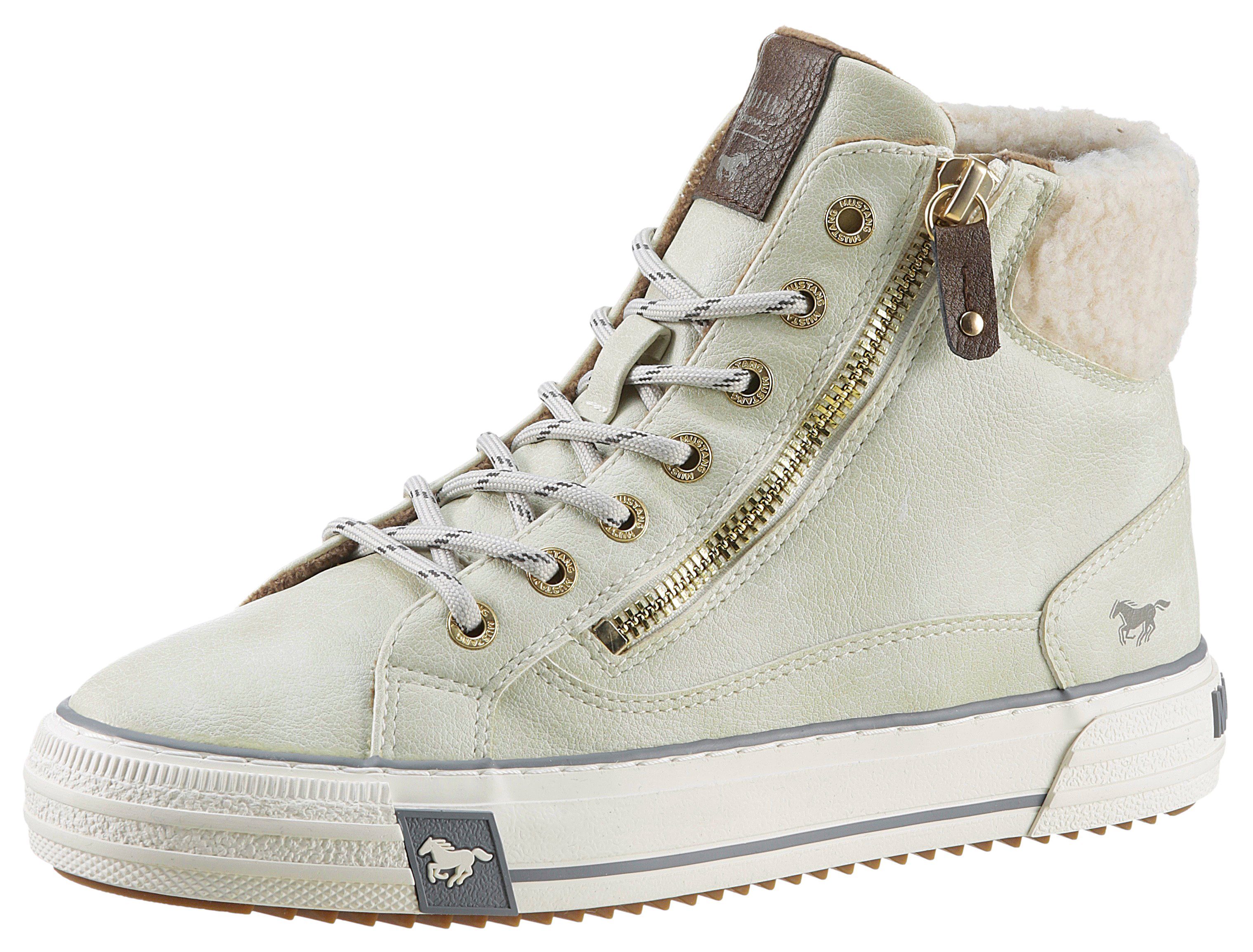 Mustang Shoes Schnürboots mit Reißverschluss außen günstig online kaufen