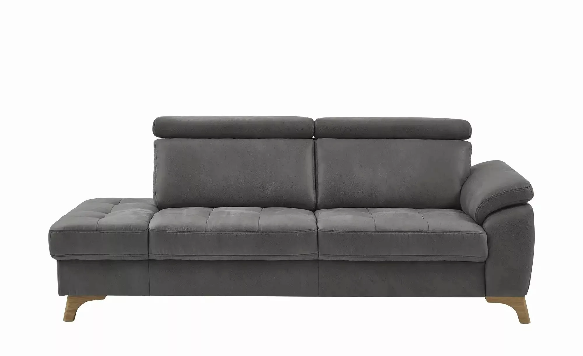 meinSofa Recamiére  Chloris ¦ grau ¦ Maße (cm): B: 221 H: 107 T: 102.0 Pols günstig online kaufen