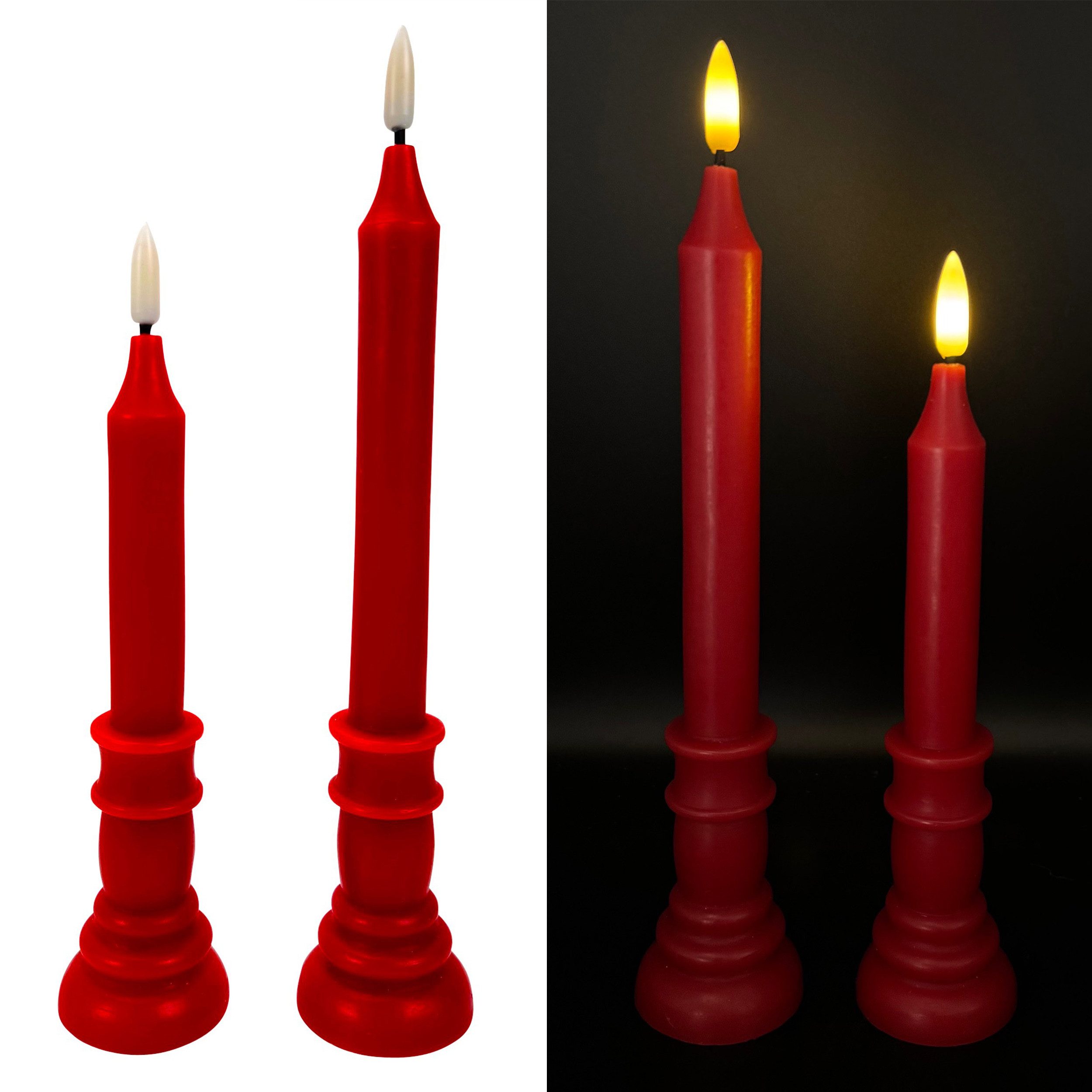 Online-Fuchs LED-Kerze - 2 LED-Stabkerzen aus günstig online kaufen
