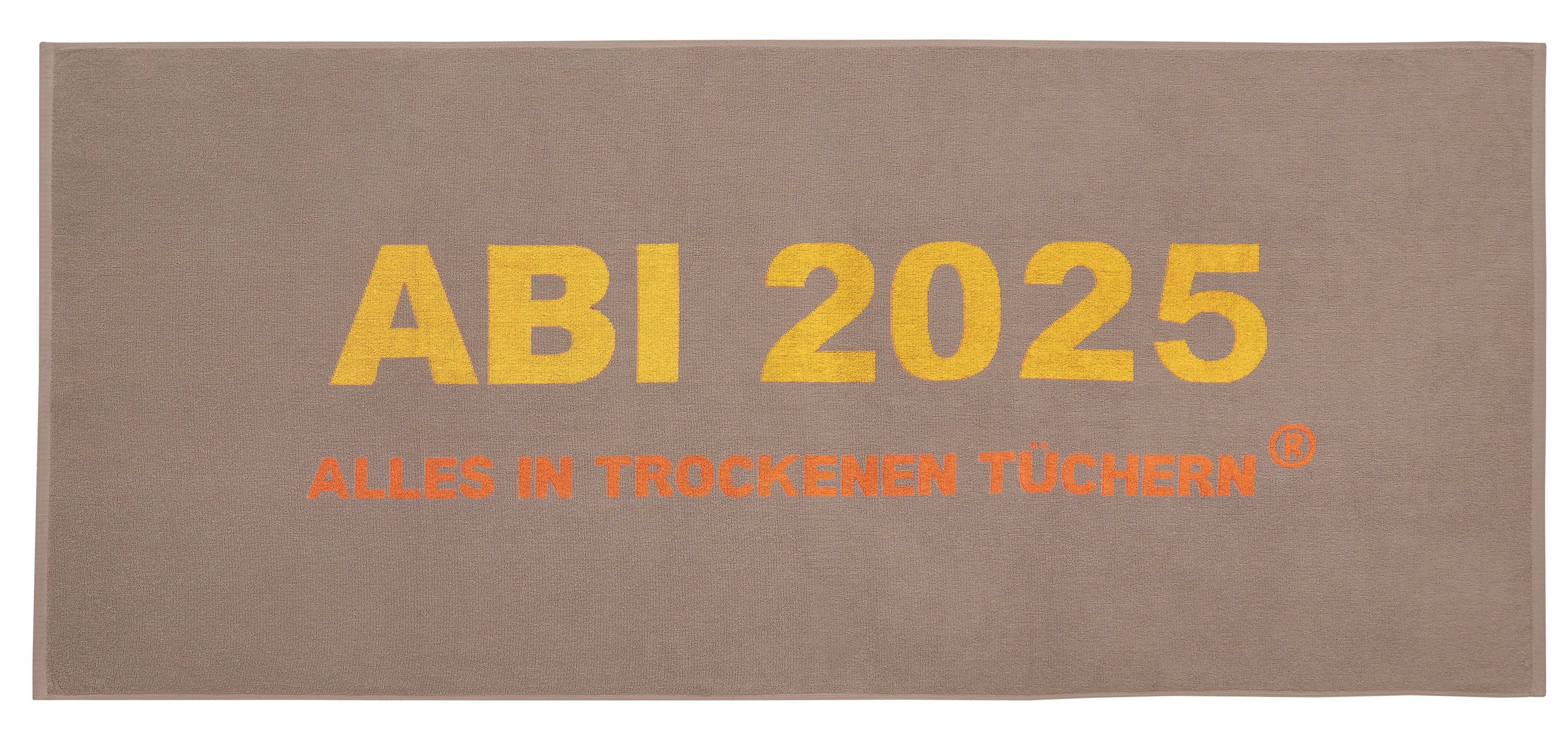 Egeria Strandtuch »ABI 2025«, (1 St.), 75x180 cm, "ABI 2025-Alles in trocke günstig online kaufen