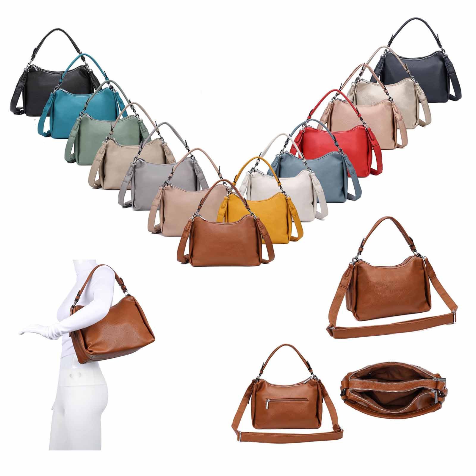 ITALYSHOP24 Schultertasche DAMEN TASCHE SHOPPER Umhängetasche günstig online kaufen