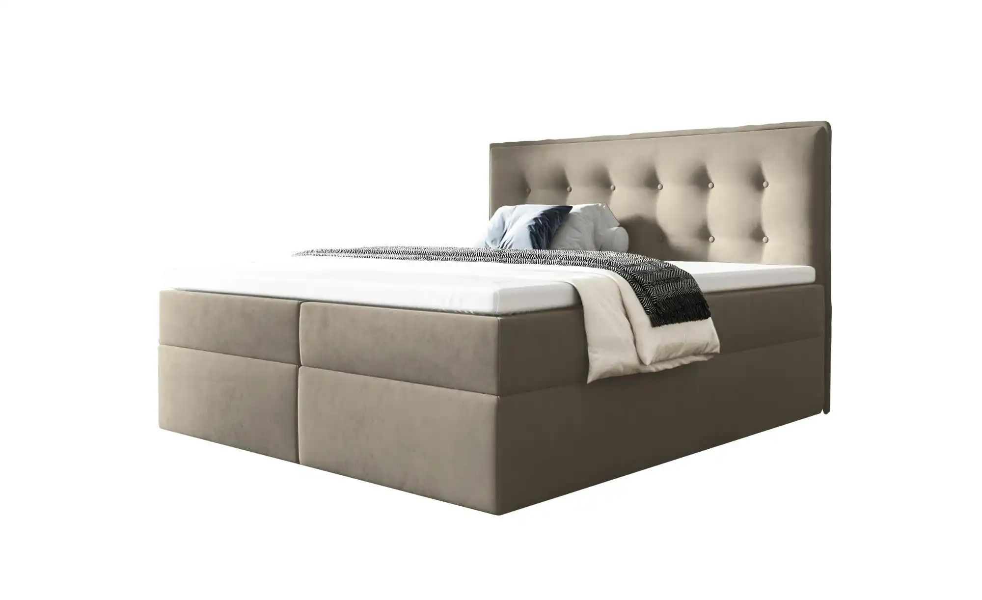 Boxbett mit Bettkasten Focus ¦ beige ¦ Maße (cm): B: 120 H: 110 Betten > Po günstig online kaufen