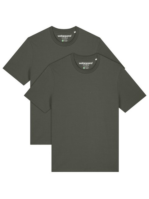 wat? Apparel T-Shirt 2er Multipack Bio Basic T-Shirt Khaki günstig online kaufen