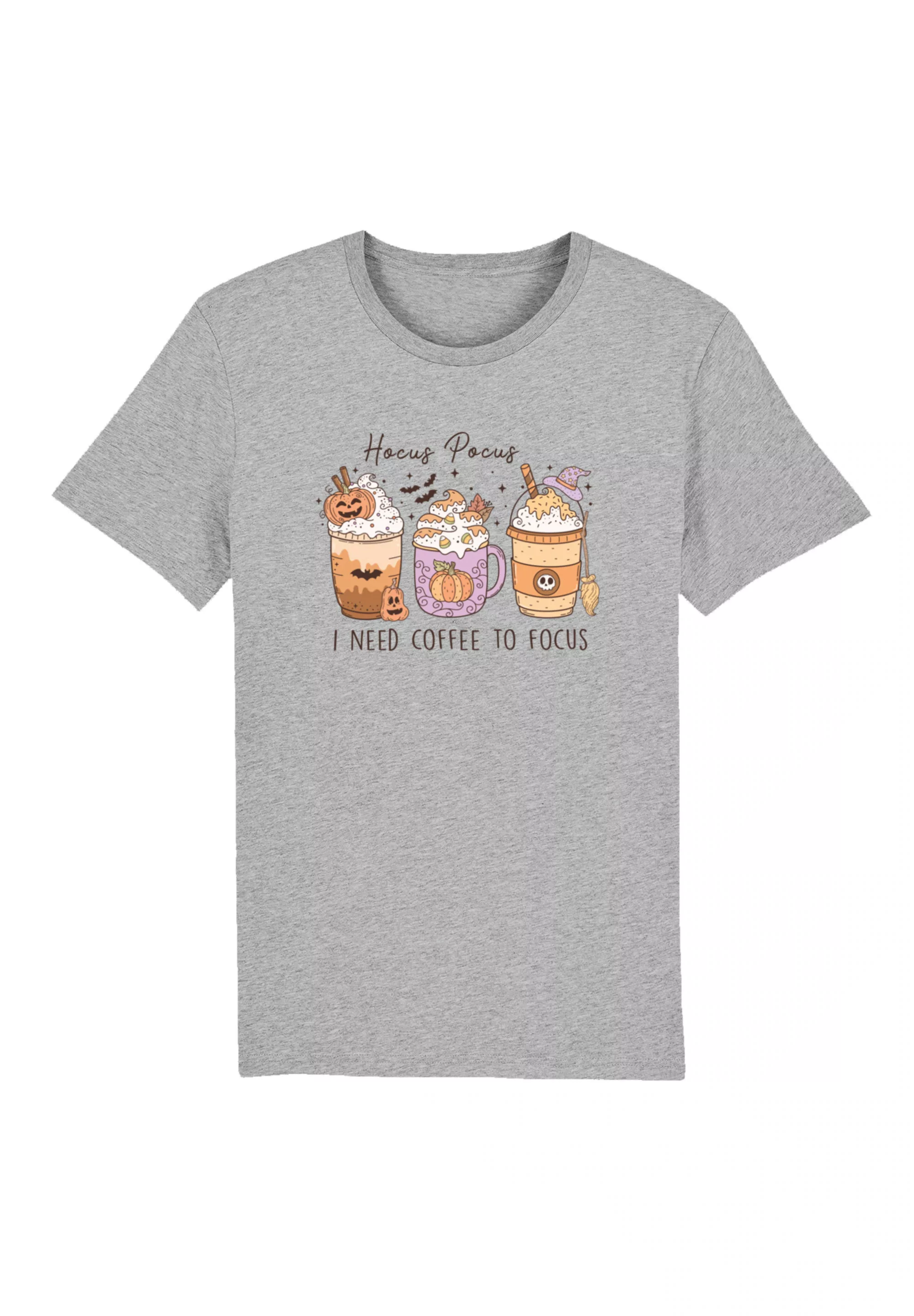 F4NT4STIC T-Shirt "Retro Halloween Hocus Pocus I Need Coffee To Focus", Pre günstig online kaufen