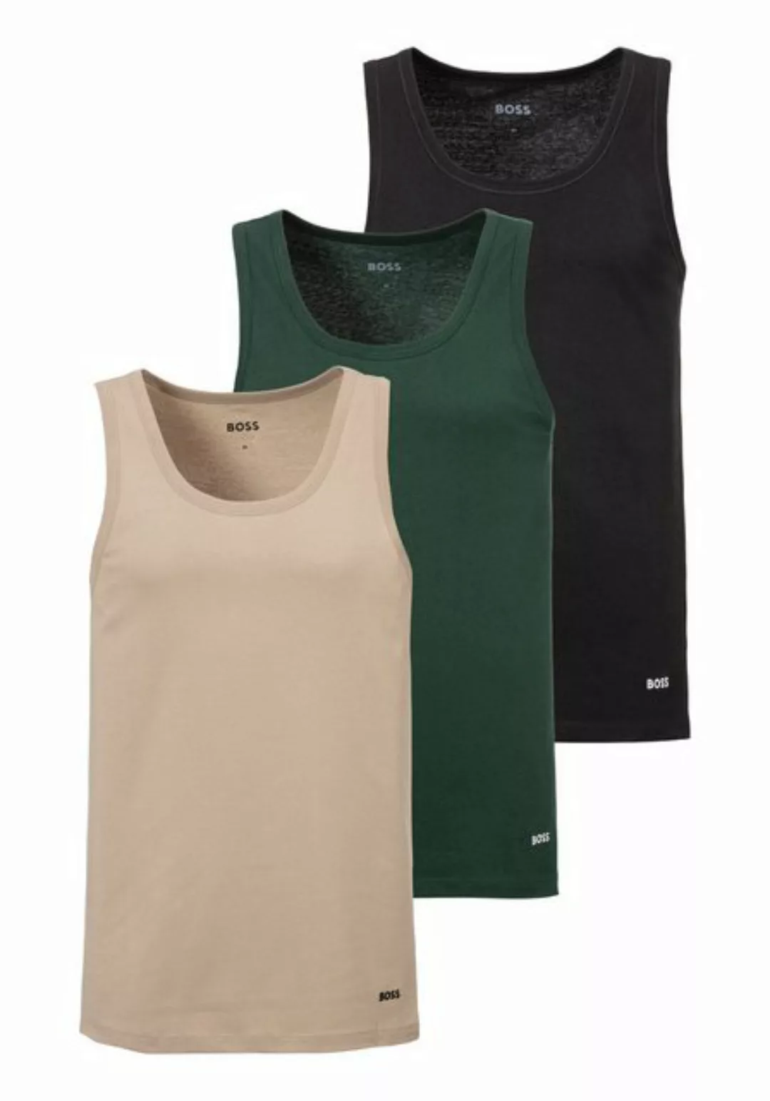 BOSS Tanktop (Packung, 3-tlg) mit BOSS Stickerei günstig online kaufen