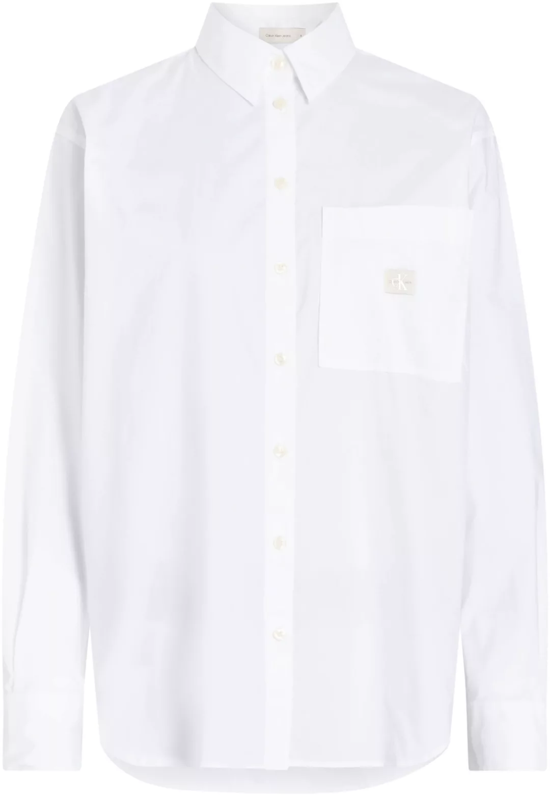 Calvin Klein Jeans Langarmhemd "WOVEN LABEL RELAXED SHIRT", mit Logopatch günstig online kaufen