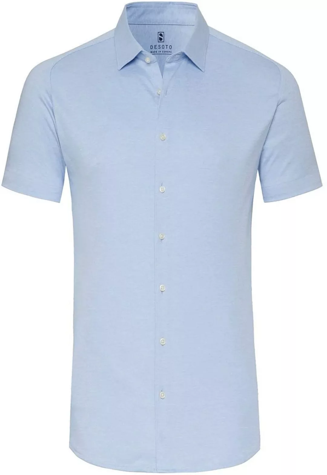 Desoto Short Sleeve Jersey Hemd Hellblau  - Größe M günstig online kaufen