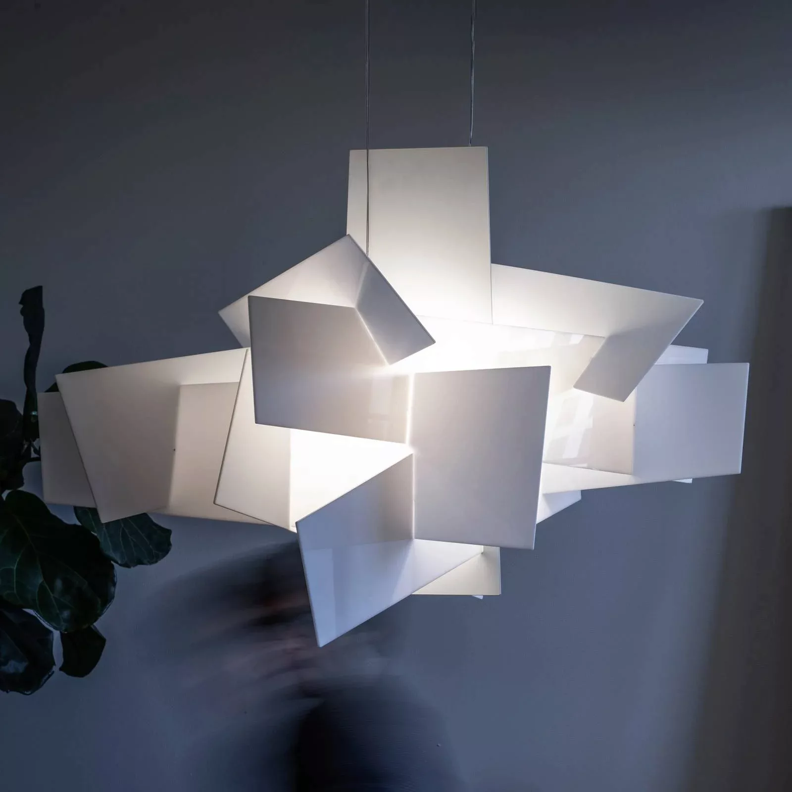 Foscarini Big Bang LED-Hängeleuchte, weiß, Ø 96cm günstig online kaufen