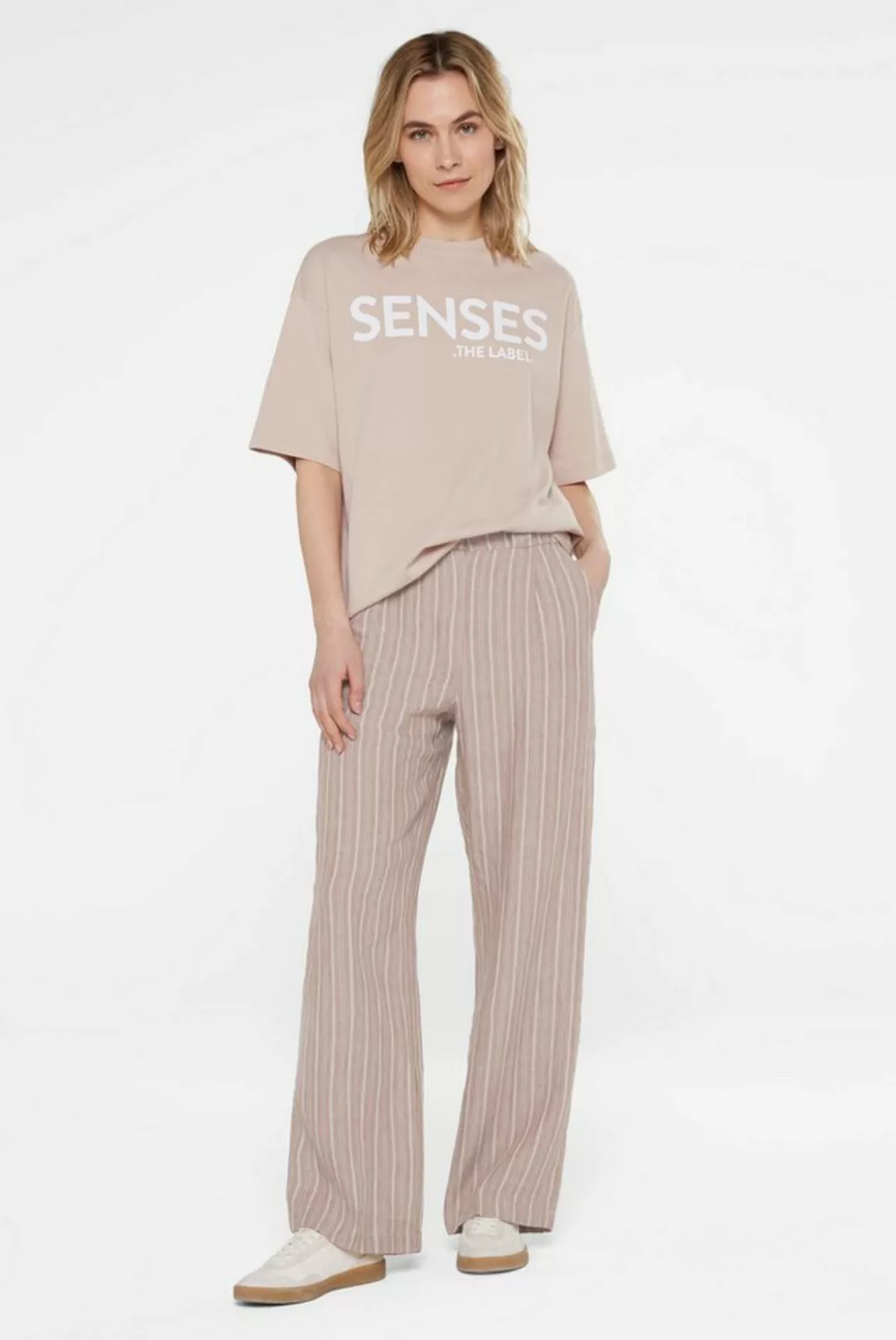 SENSES.THE LABEL Rundhalsshirt aus Baumwolle günstig online kaufen