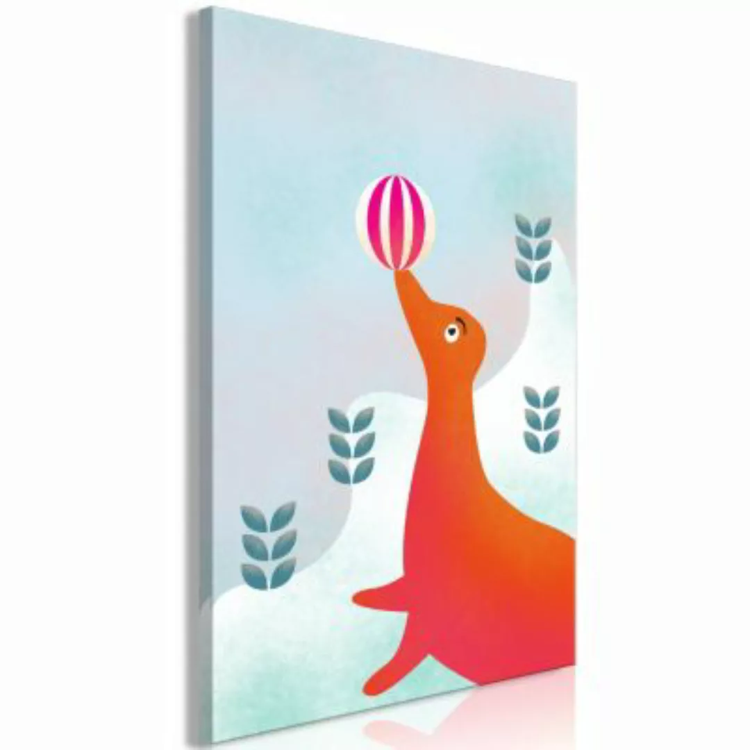 artgeist Wandbild Happy Seal (1 Part) Vertical mehrfarbig Gr. 40 x 60 günstig online kaufen