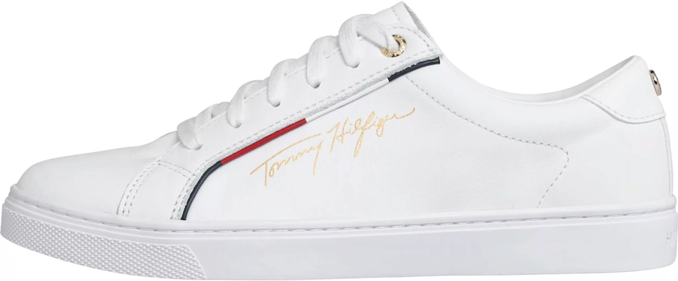 Tommy Hilfiger Sneaker "TOMMY HIFLIGER SIGNATURE SNEAKER", mit bunter Paspe günstig online kaufen