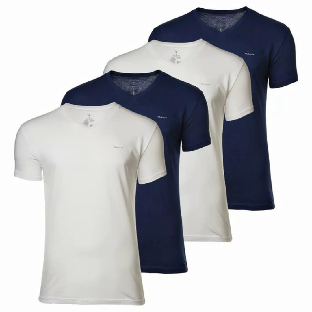 Gant T-Shirt Herren T-Shirt, 4er Pack - V-NECK T-SHIRT 4-PACK günstig online kaufen