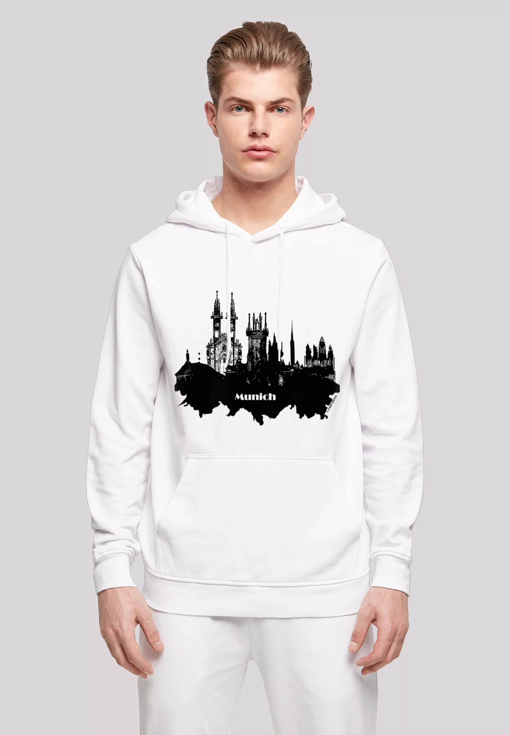 F4NT4STIC Kapuzenpullover "Cities Collection - Munich skyline", Print günstig online kaufen